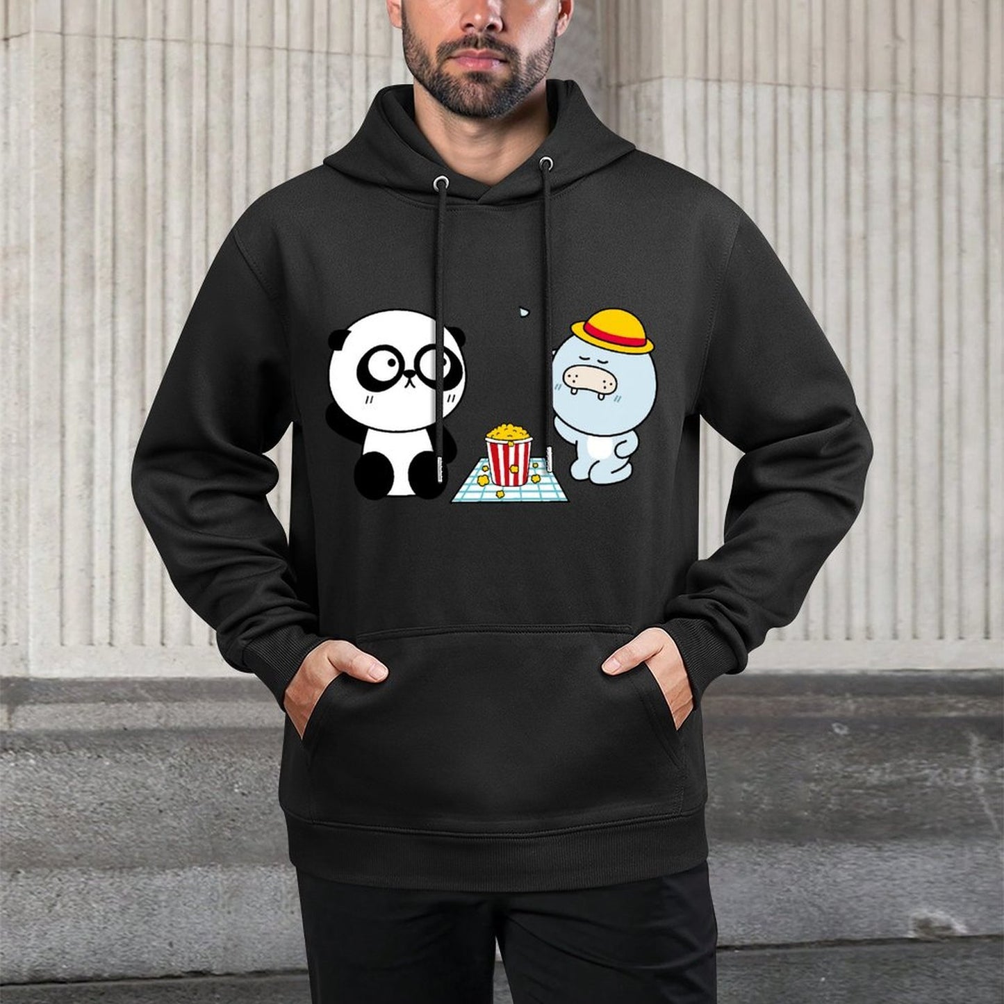 IPBR 250g Hooded Pocket Sweatshirt Front GraphicMen's Hooded  Sweatshirt4000800