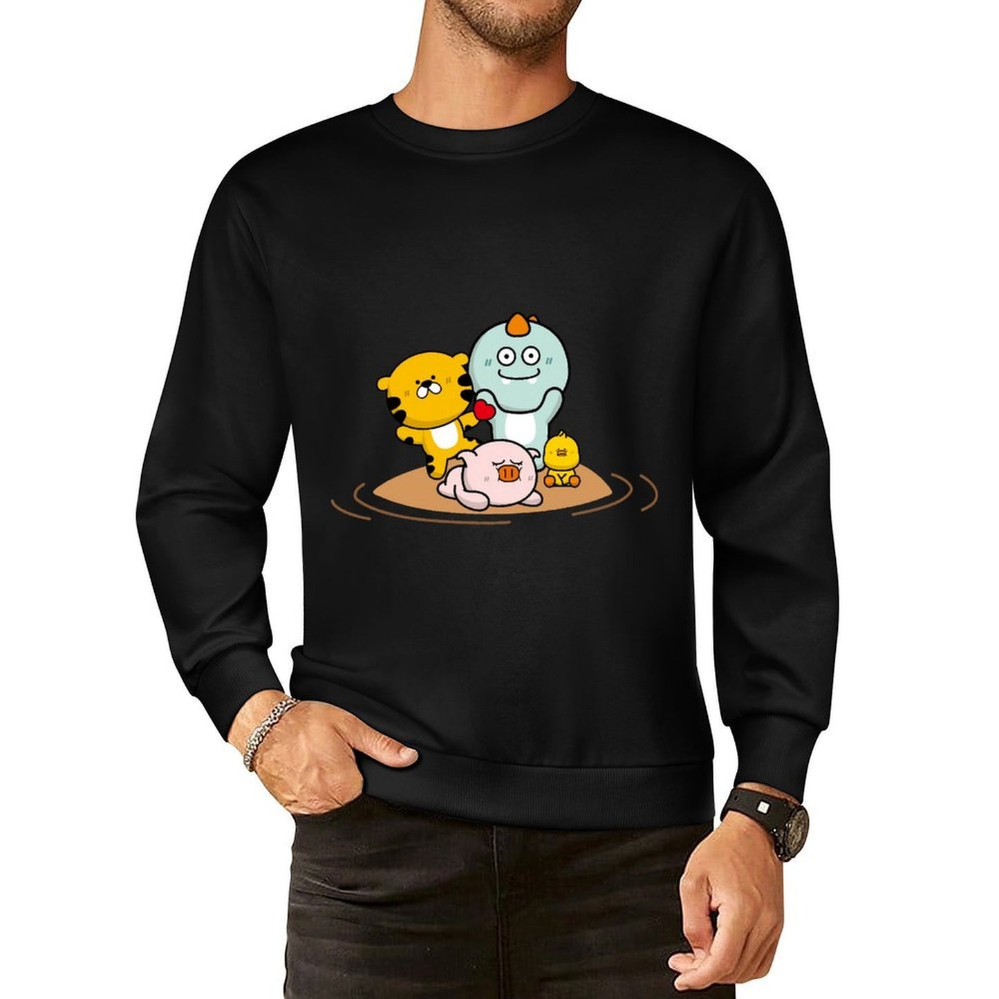 IPBR 250g Crew Neck Long Sleeve Sweatshirt Front GraphicCrew Neck Long Sleeve Sweatshirt4000724