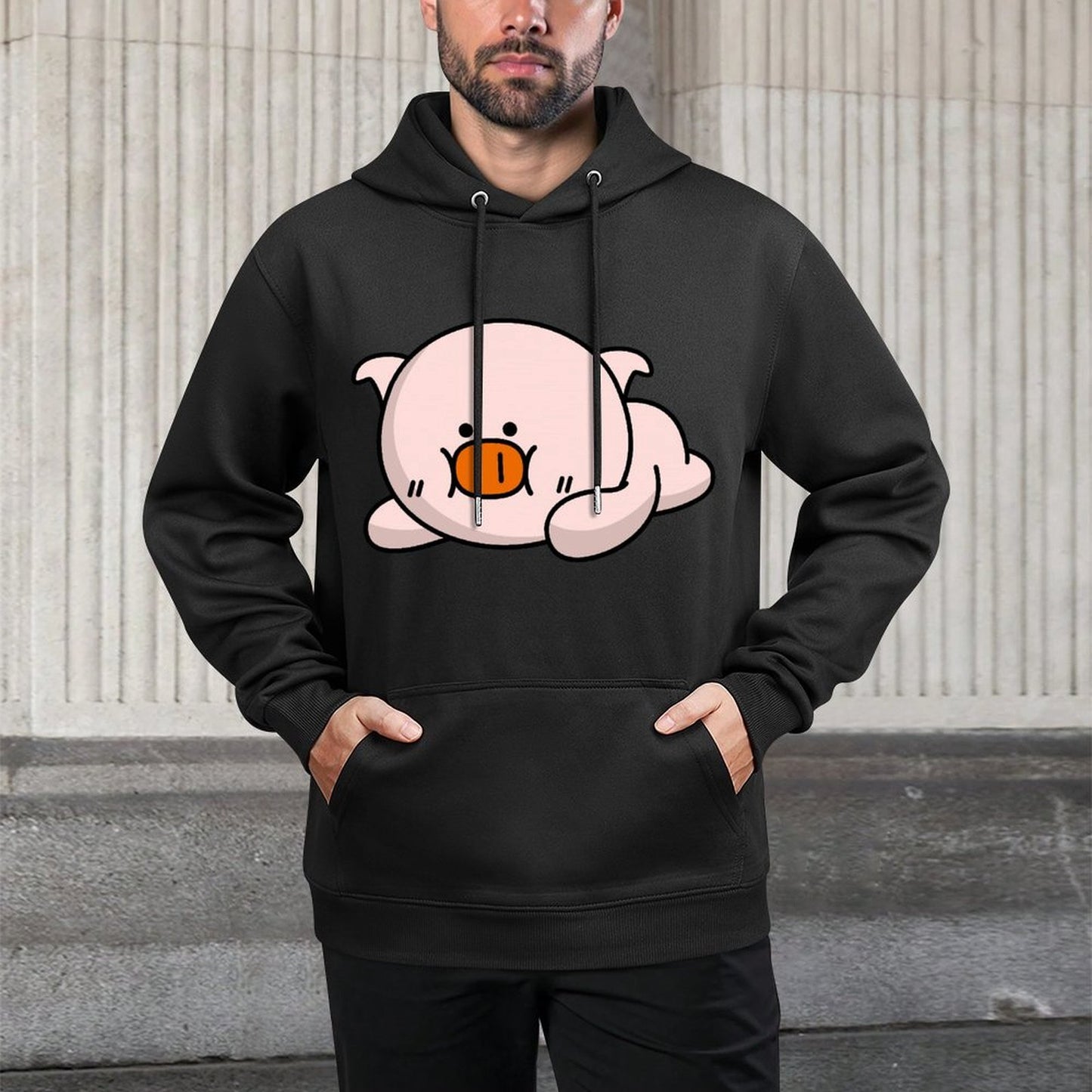IPBR 250g Hooded Pocket Sweatshirt Front GraphicMen's Hooded  Sweatshirt4000465