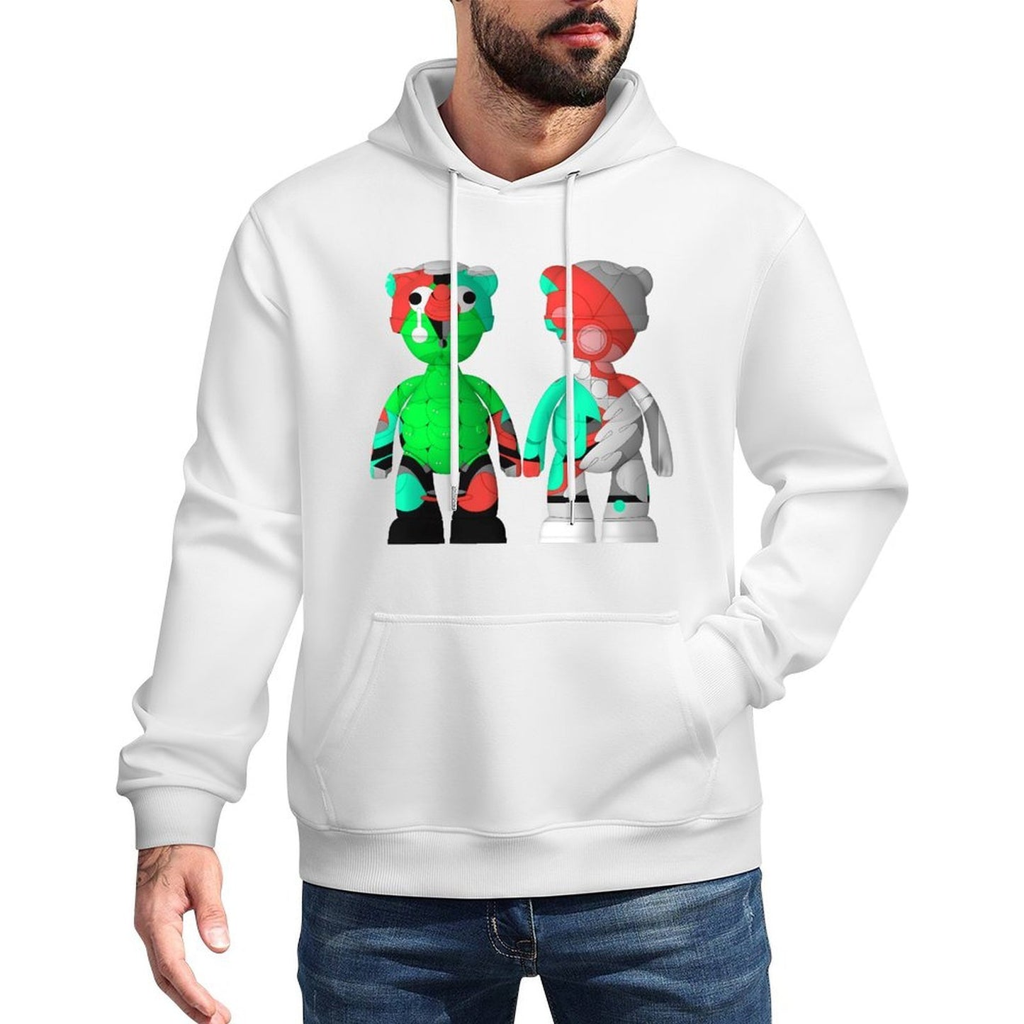 IPIB 250g Hooded Pocket Sweatshirt Front GraphicMen's Hooded  Sweatshirt6000144-4