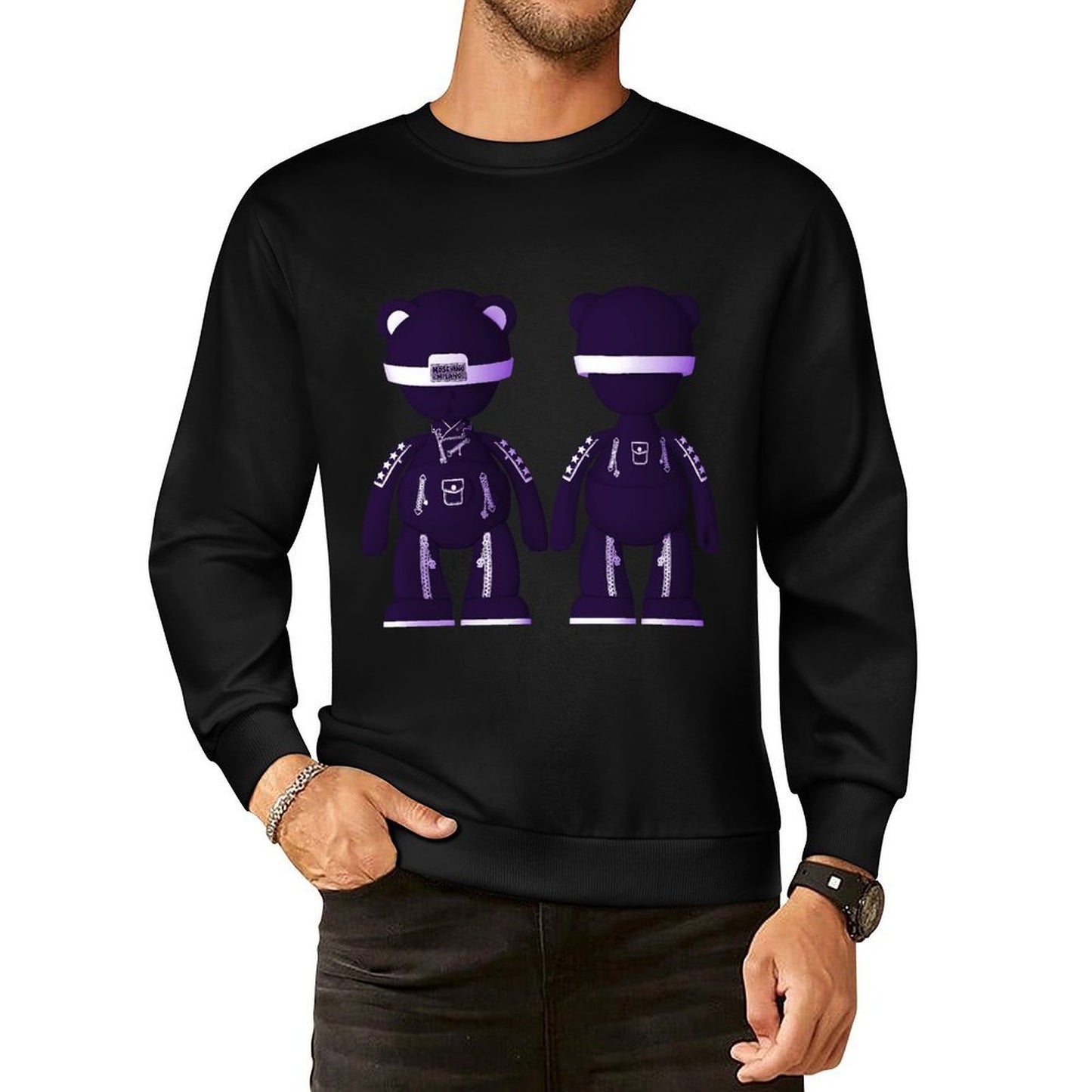 IPIB 250g Crew Neck Long Sleeve Sweatshirt Front GraphicCrew Neck Long Sleeve Sweatshirt6000093-4