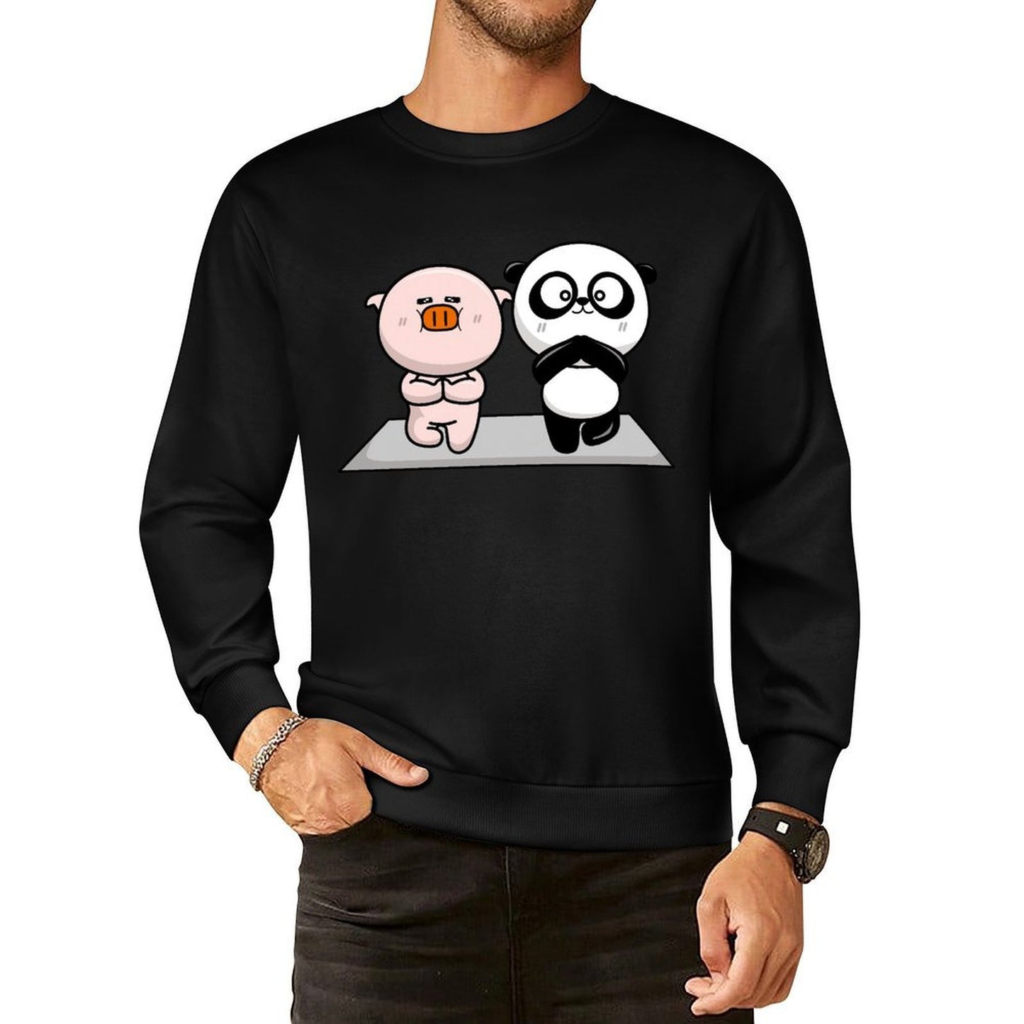 IPBR 250g Crew Neck Long Sleeve Sweatshirt Front GraphicCrew Neck Long Sleeve Sweatshirt4001305