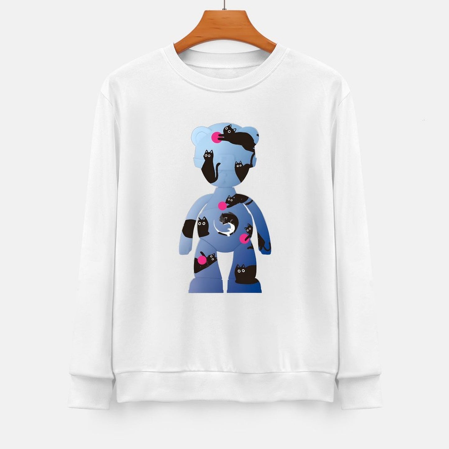 Long Sleeve With Front PatternPrinting Pocket Tee