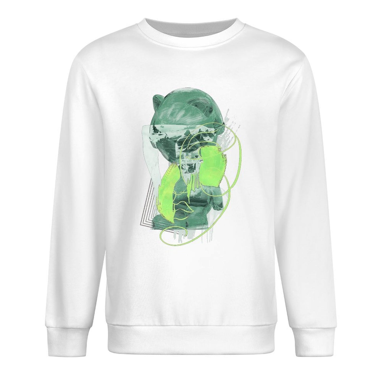 Long Sleeve With Front PatternCasual Crew Neck