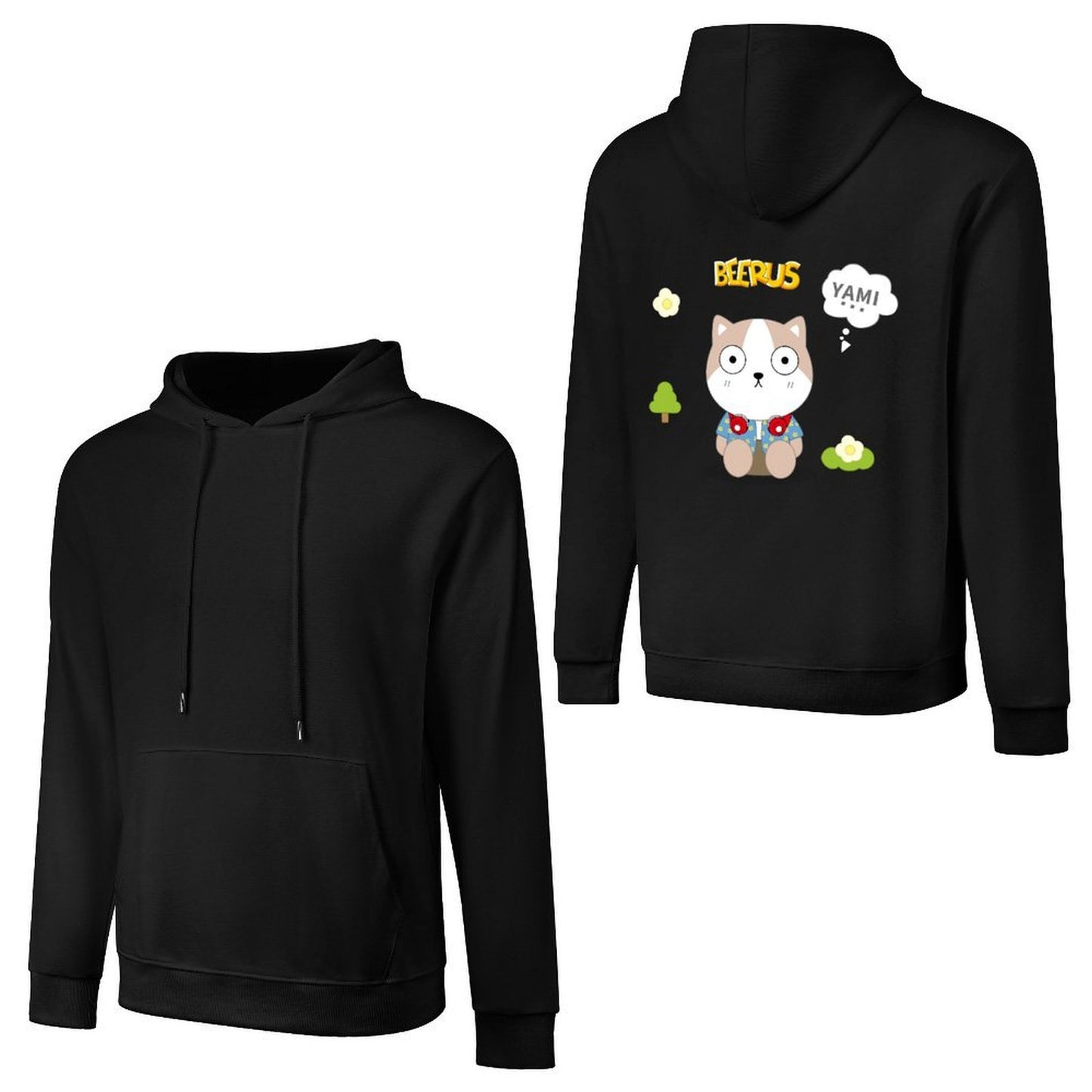 Inkmay Beerus Hoodie 250g crew neck HoodieSmooth SoftWearHoodie