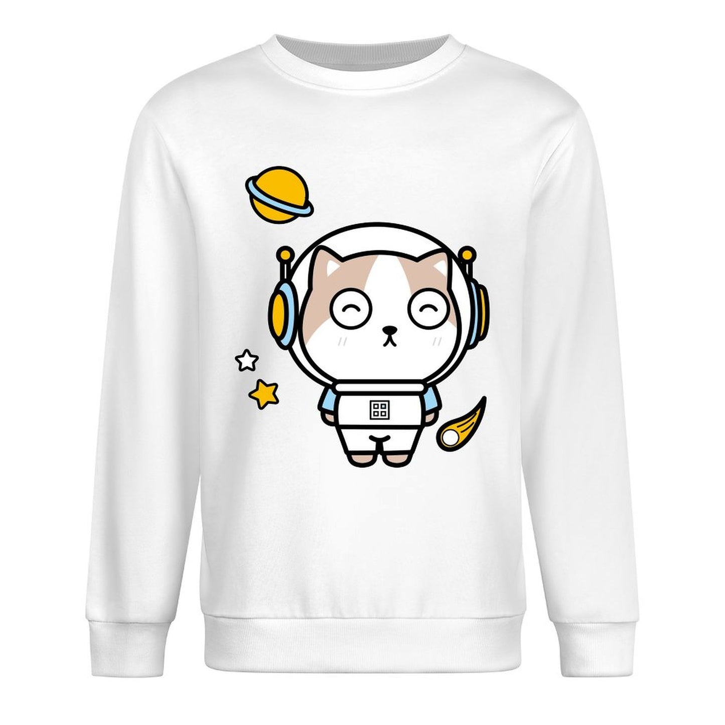 Front Patterned Long Sleeve TopTear-Resistant Eco-Conscious