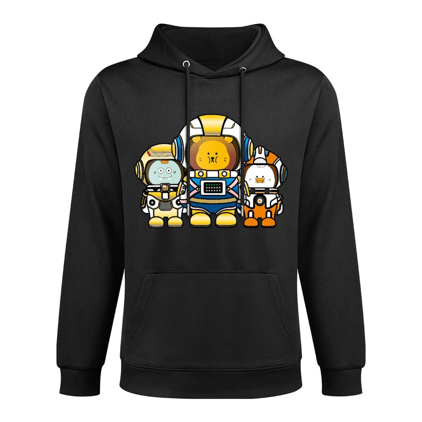 Solid Clean Front Graphic Hoodies