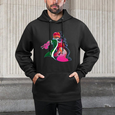 IPIB 250g Hooded Pocket Sweatshirt Front GraphicMen's Hooded  Sweatshirt6000009-4