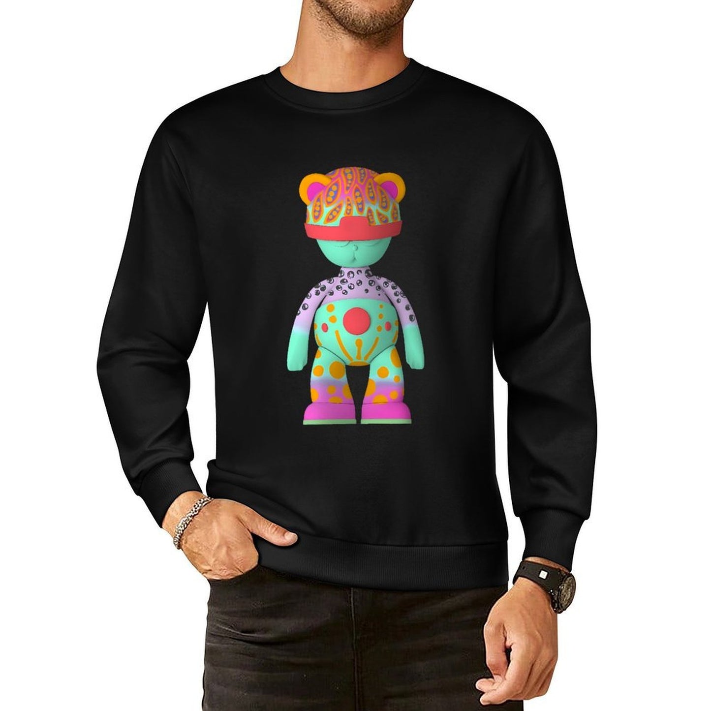 IPIB 250g Crew Neck Long Sleeve Sweatshirt Front GraphicCrew Neck Long Sleeve Sweatshirt6000102-2