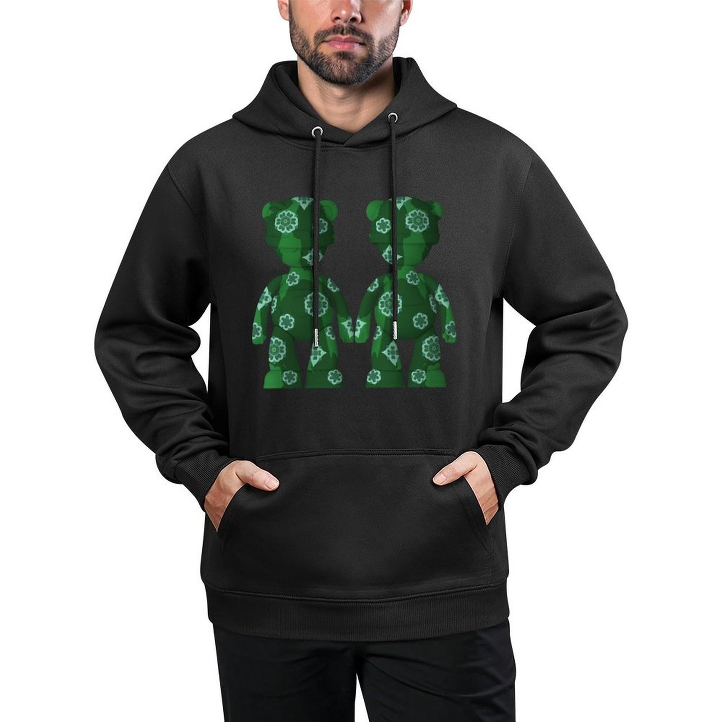 IPIB 250g Hooded Pocket Sweatshirt Front GraphicMen's Hooded  Sweatshirt6000091-1