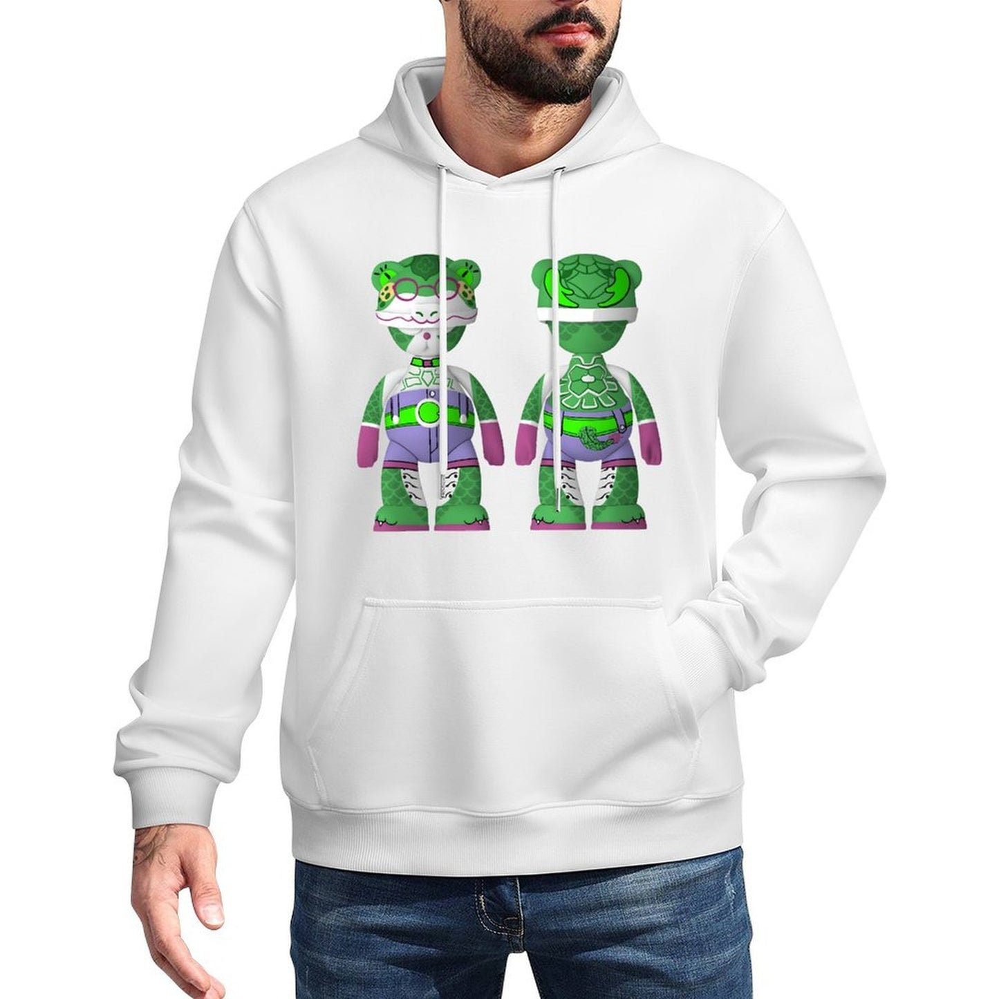 Hoodie Front PatternSmooth Solid