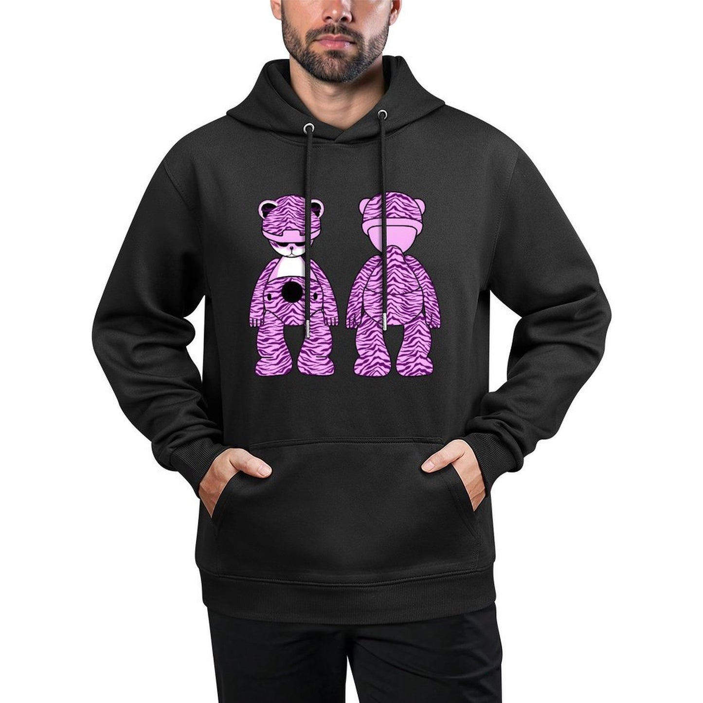 IPIB 250g Hooded Pocket Sweatshirt Front GraphicMen's Hooded  Sweatshirt6000099-4