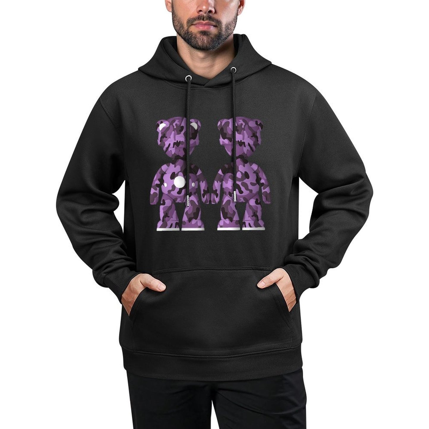 IPIB 250g Hooded Pocket Sweatshirt Front GraphicMen's Hooded  Sweatshirt6000090-4