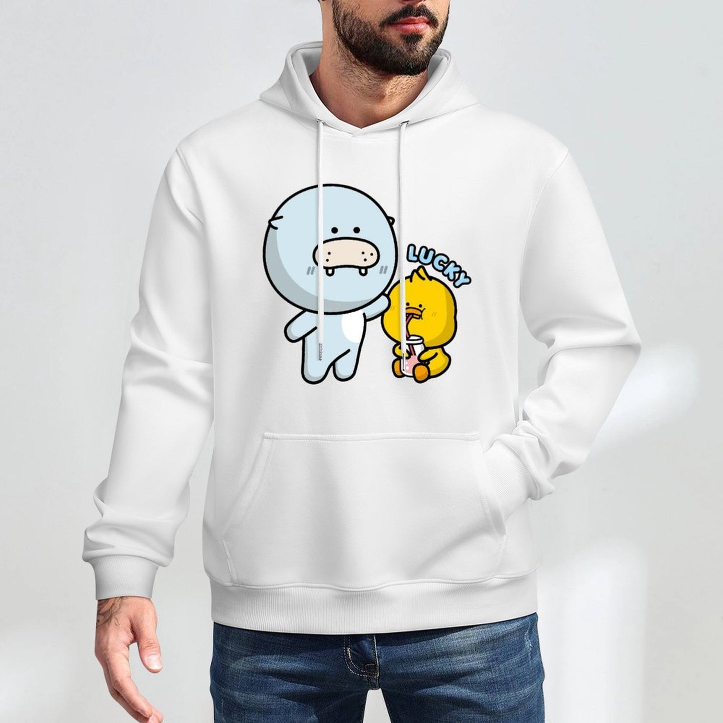 100% Cotton Breathable Front Graphic Hoodies