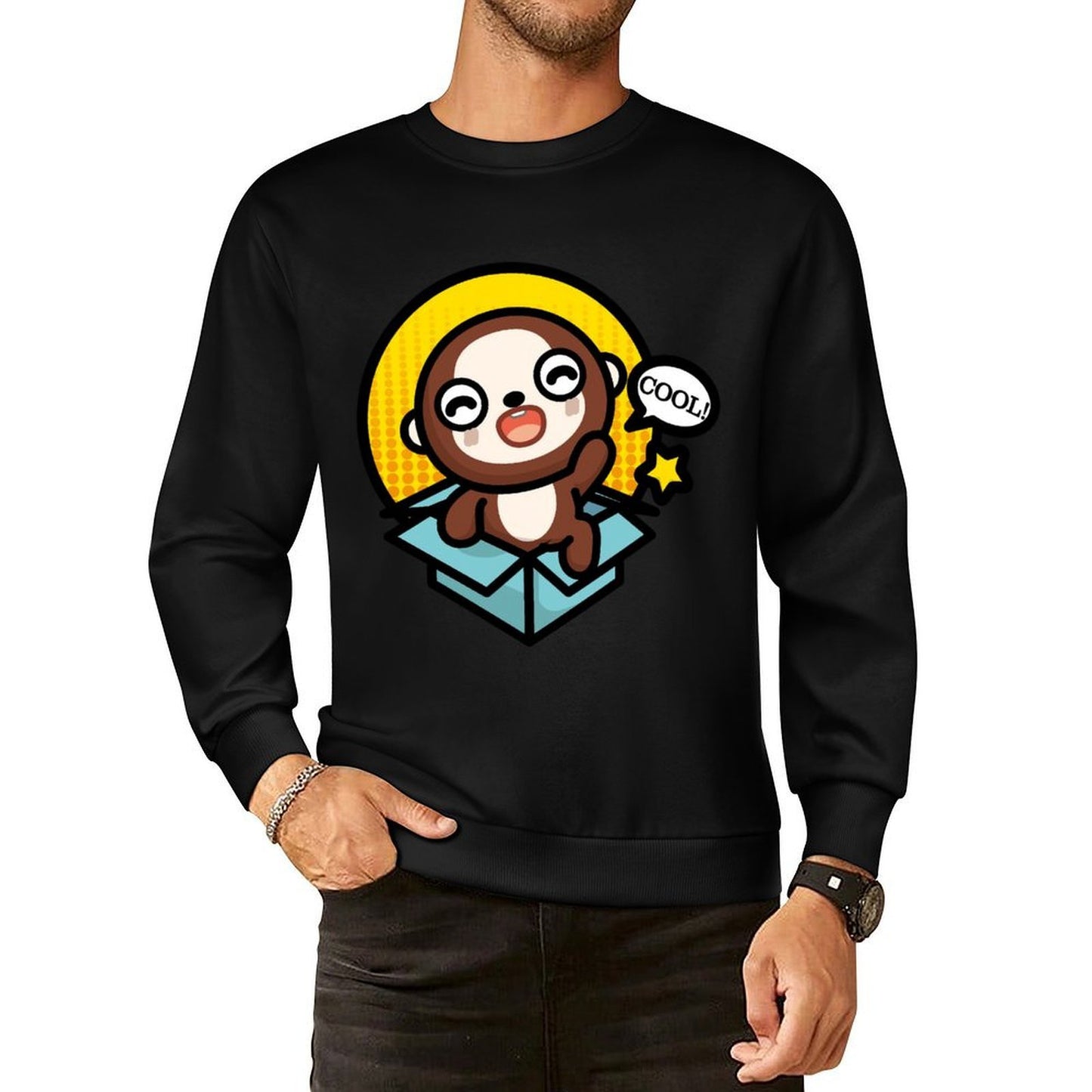 IPBR 250g Crew Neck Long Sleeve Sweatshirt Front GraphicCrew Neck Long Sleeve Sweatshirt4001037