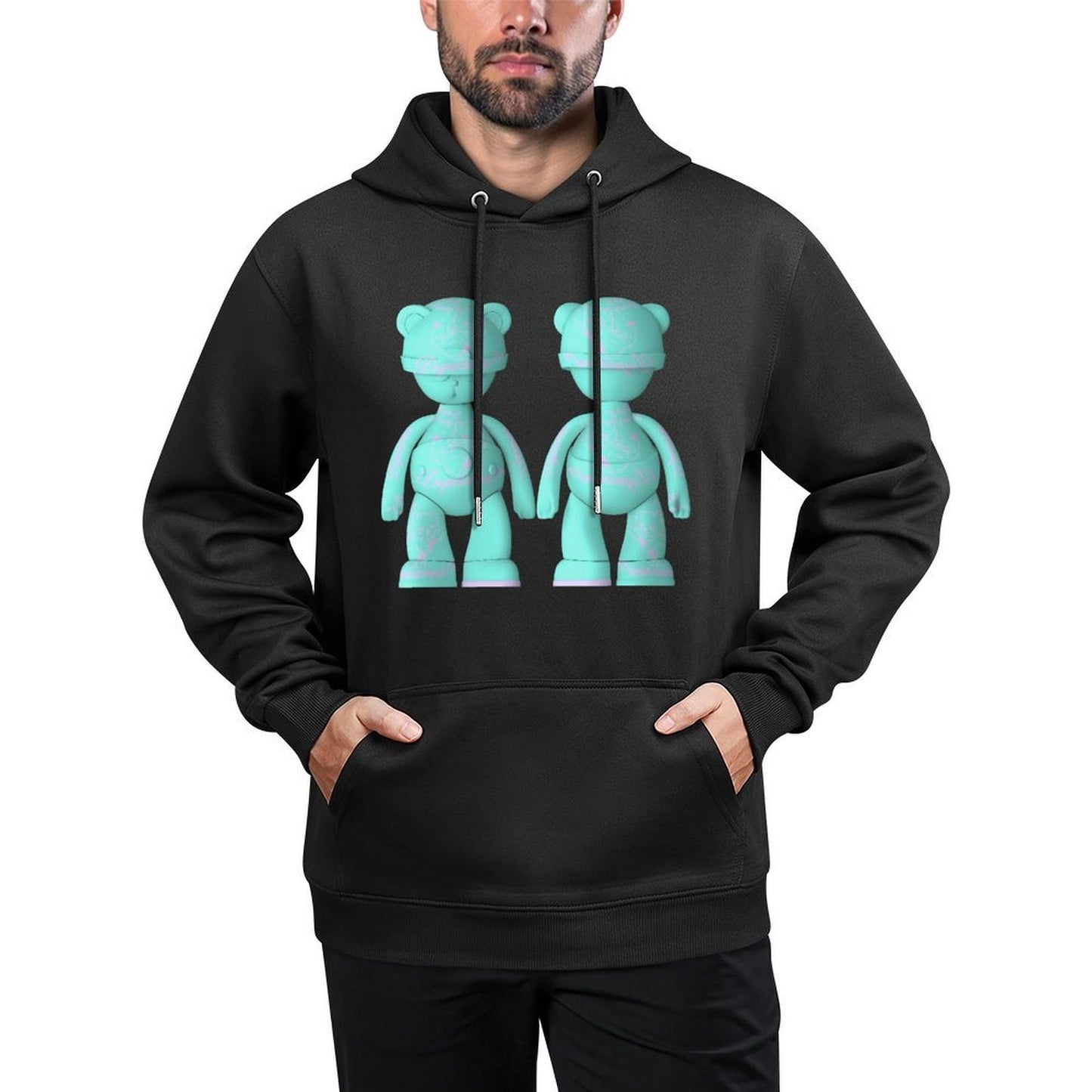 IPIB 250g Hooded Pocket Sweatshirt Front GraphicMen's Hooded  Sweatshirt6000098-5