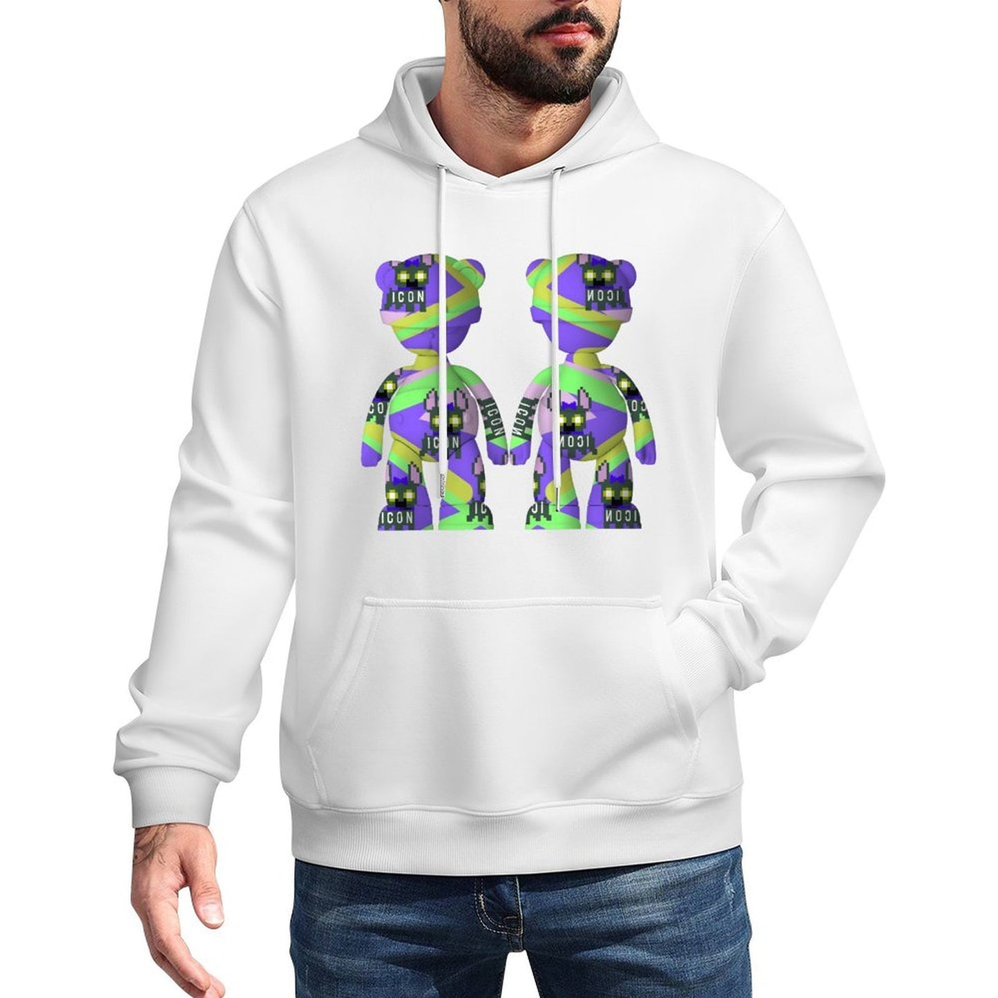 IPIB 250g Hooded Pocket Sweatshirt Front GraphicMen's Hooded  Sweatshirt6000078-1