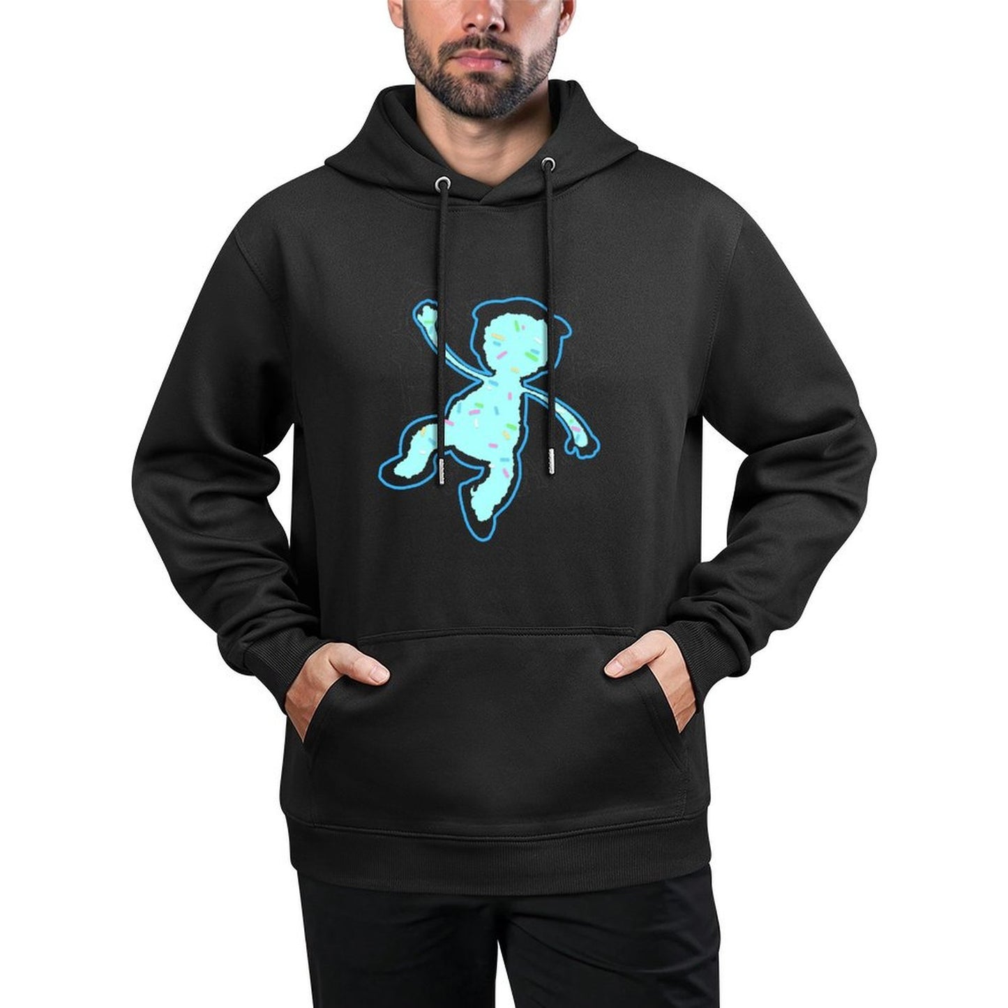 IPIB 250g Hooded Pocket Sweatshirt Front GraphicMen's Hooded  Sweatshirt6000006-2