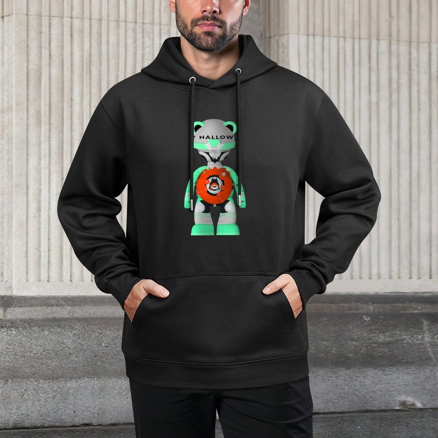 IPIB 250g Hooded Pocket Sweatshirt Front GraphicMen's Hooded  Sweatshirt6000111-6