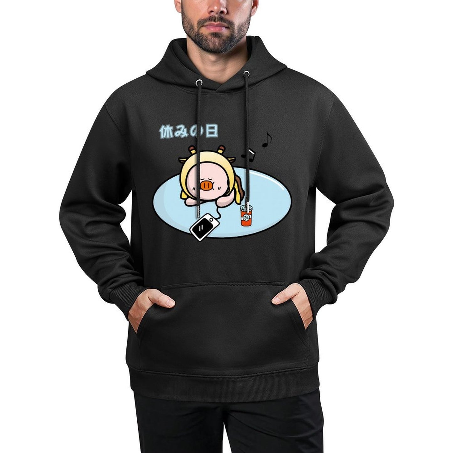 IPBR 250g Hooded Pocket Sweatshirt Front GraphicMen's Hooded  Sweatshirt4001547