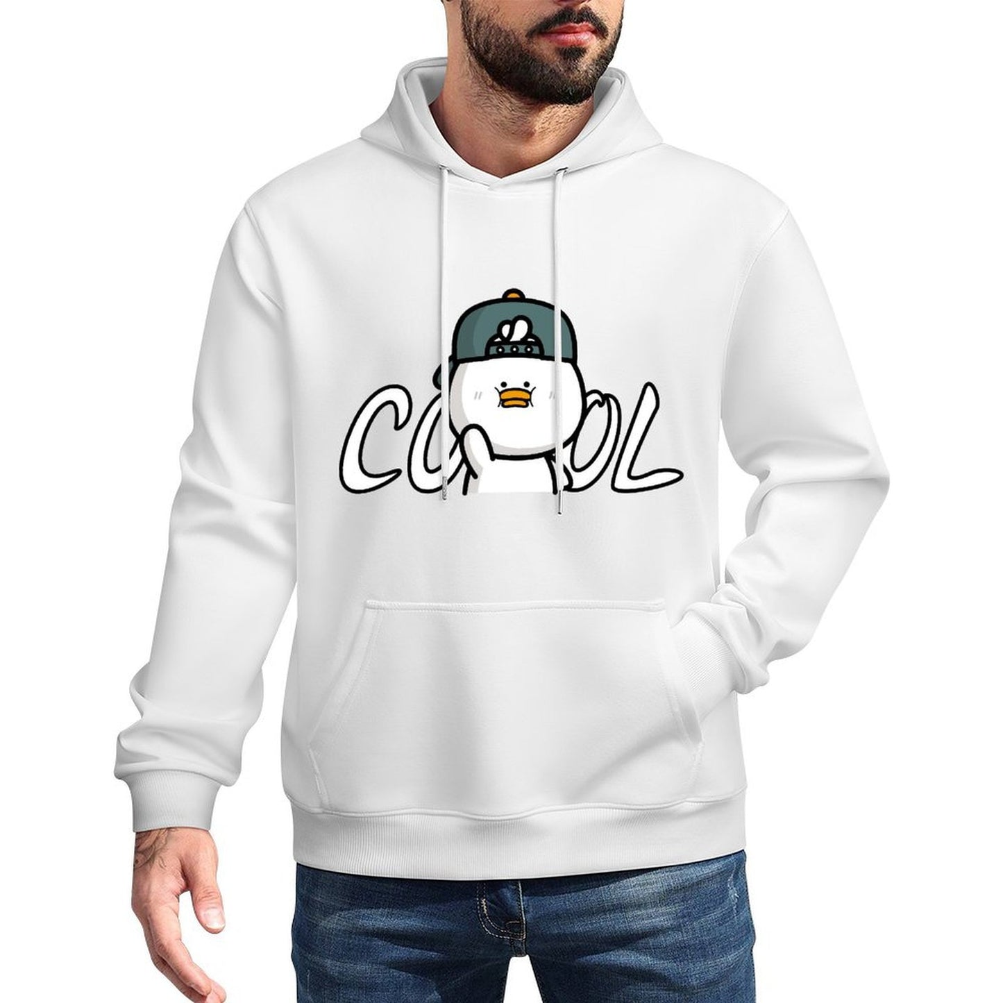 Front Graphic HoodiesClean Edges Relaxed Fit