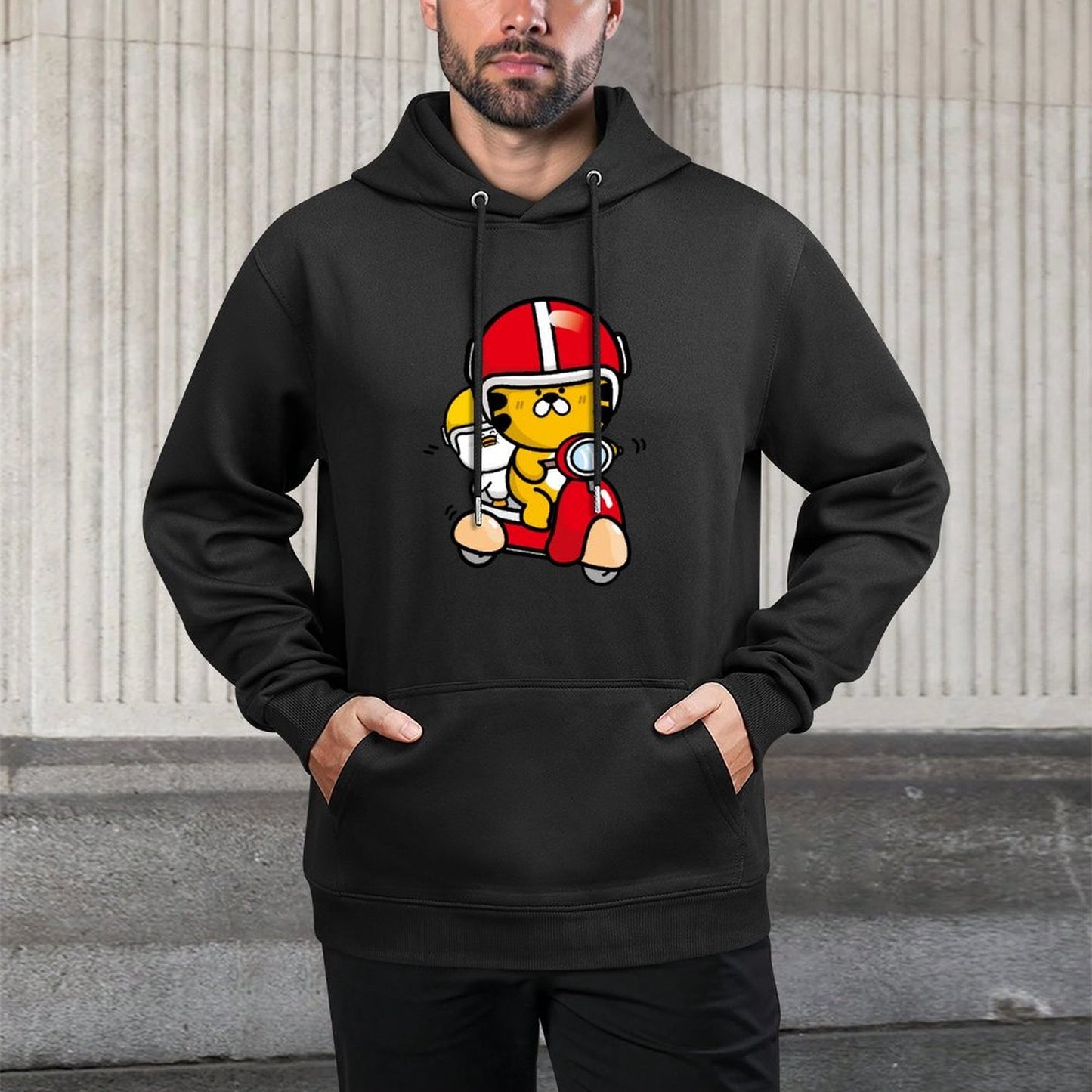 IPBR 250g Hooded Pocket Sweatshirt Front GraphicMen's Hooded  Sweatshirt4001385