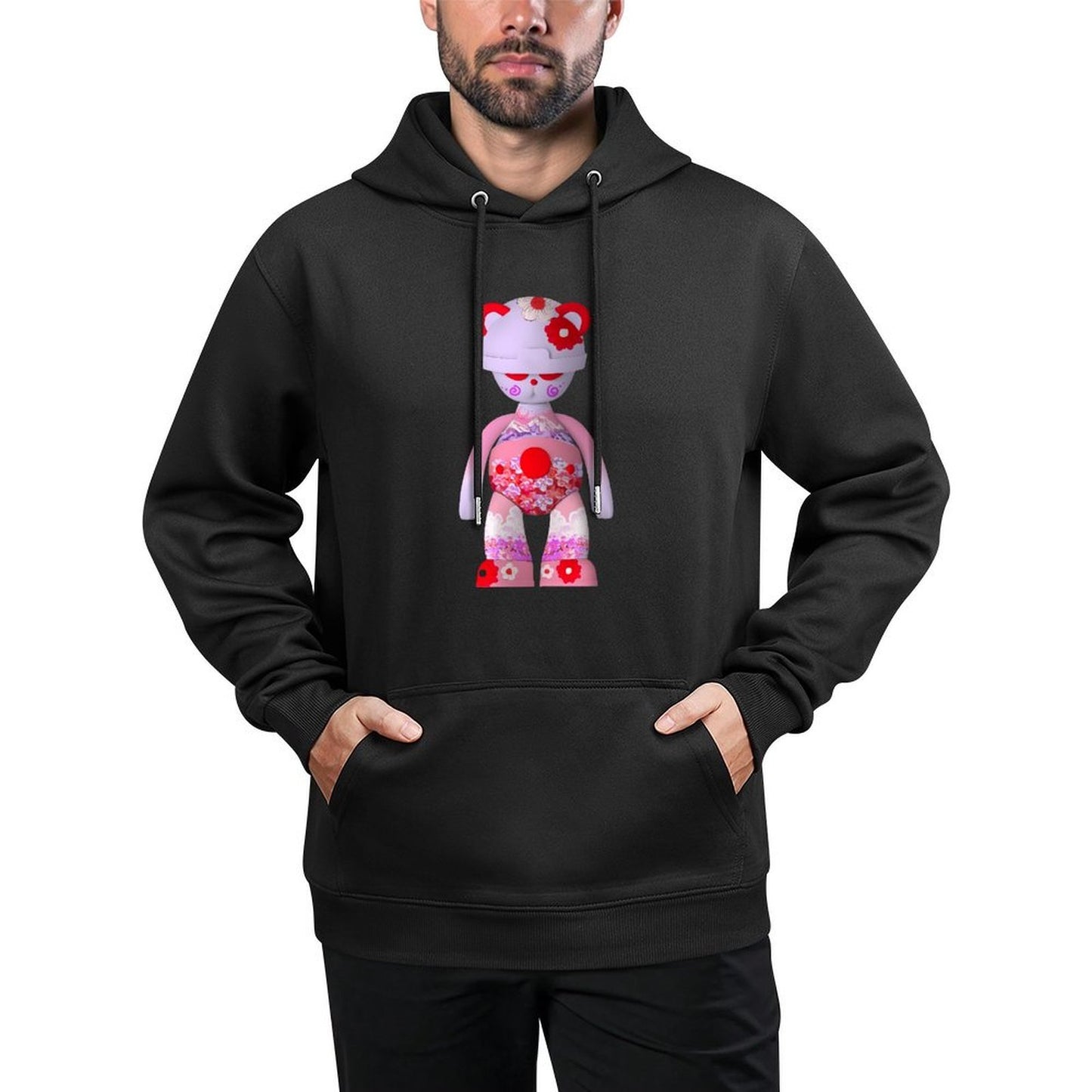 IPIB 250g Hooded Pocket Sweatshirt Front GraphicMen's Hooded  Sweatshirt6000119-3