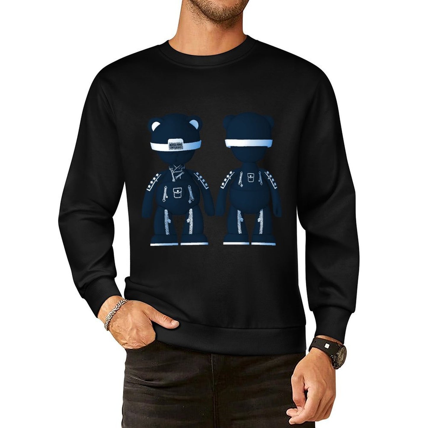 IPIB 250g Crew Neck Long Sleeve Sweatshirt Front GraphicCrew Neck Long Sleeve Sweatshirt6000093-2