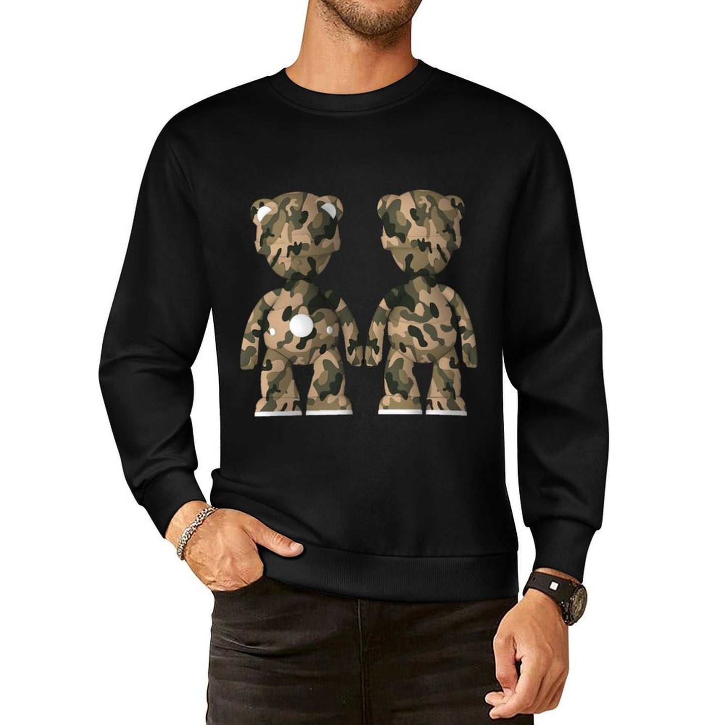 IPIB 250g Crew Neck Long Sleeve Sweatshirt Front GraphicCrew Neck Long Sleeve Sweatshirt6000090-2