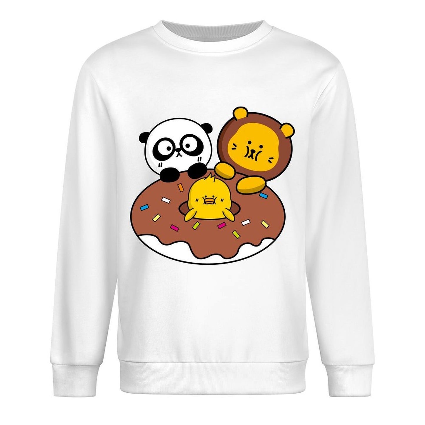 Front Patterned Long Sleeve TopSmooth Feel Softstyle