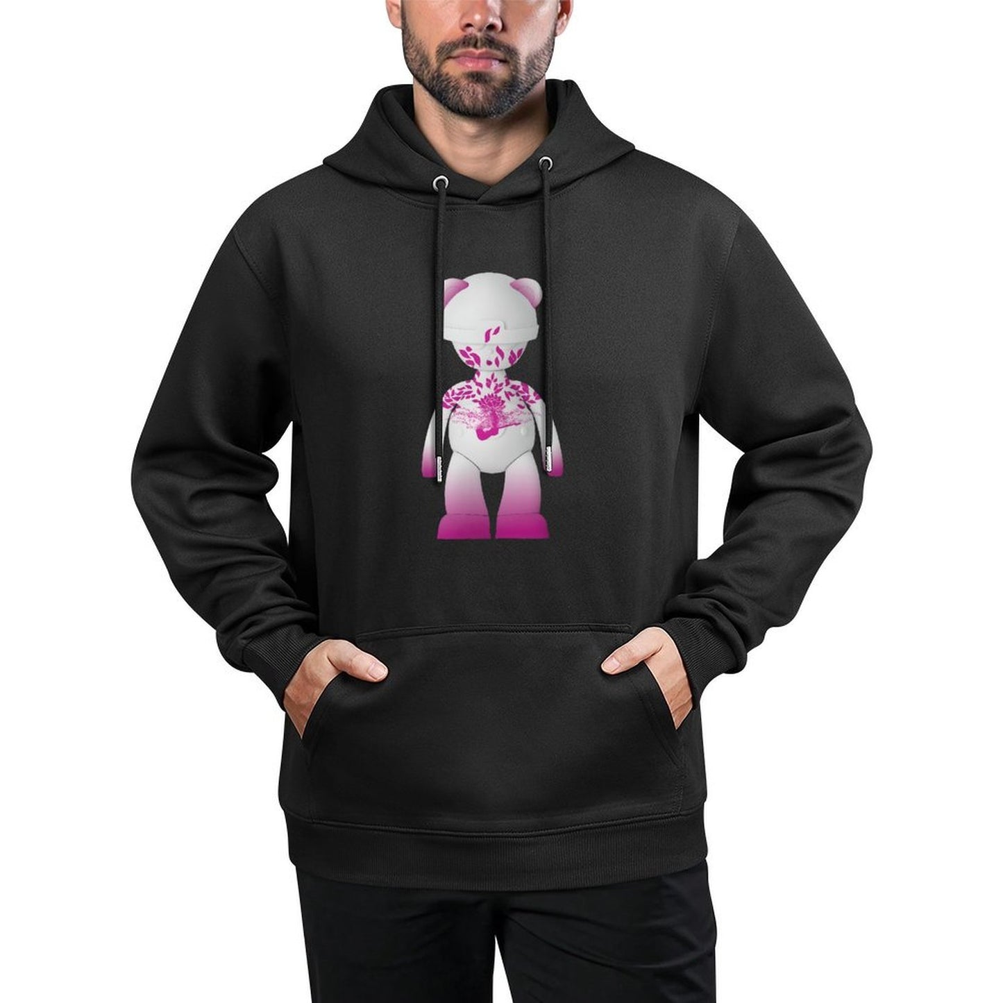 IPIB 250g Hooded Pocket Sweatshirt Front GraphicMen's Hooded  Sweatshirt6000143-2