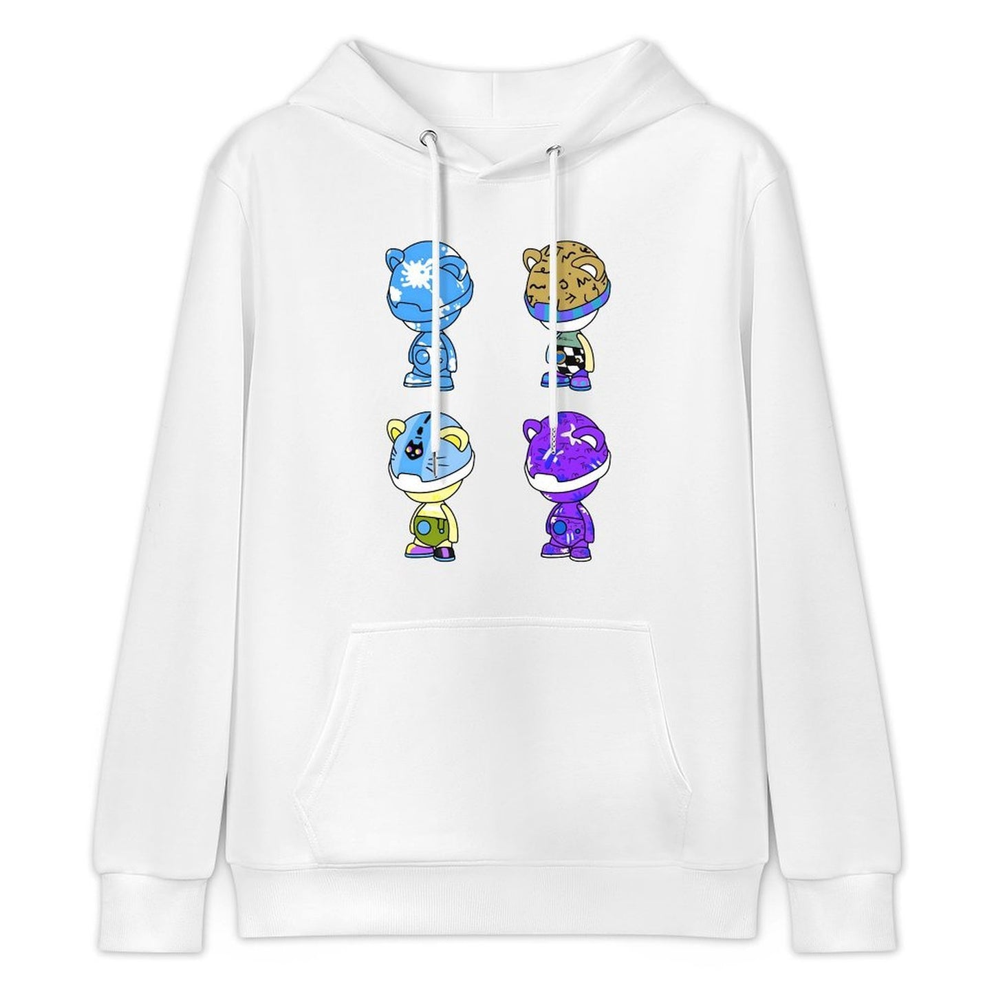 Hoodie Front PatternSolid Active