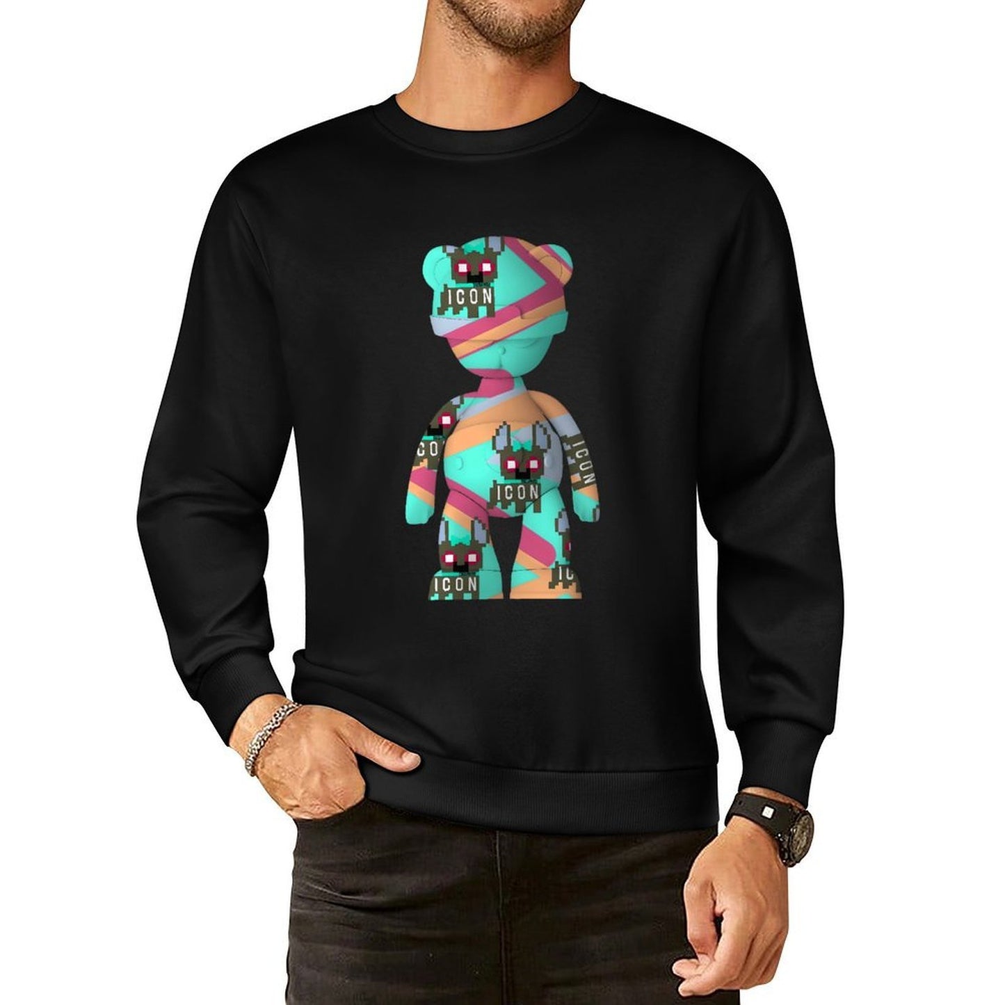 IPIB 250g Crew Neck Long Sleeve Sweatshirt Front GraphicCrew Neck Long Sleeve Sweatshirt6000124-6