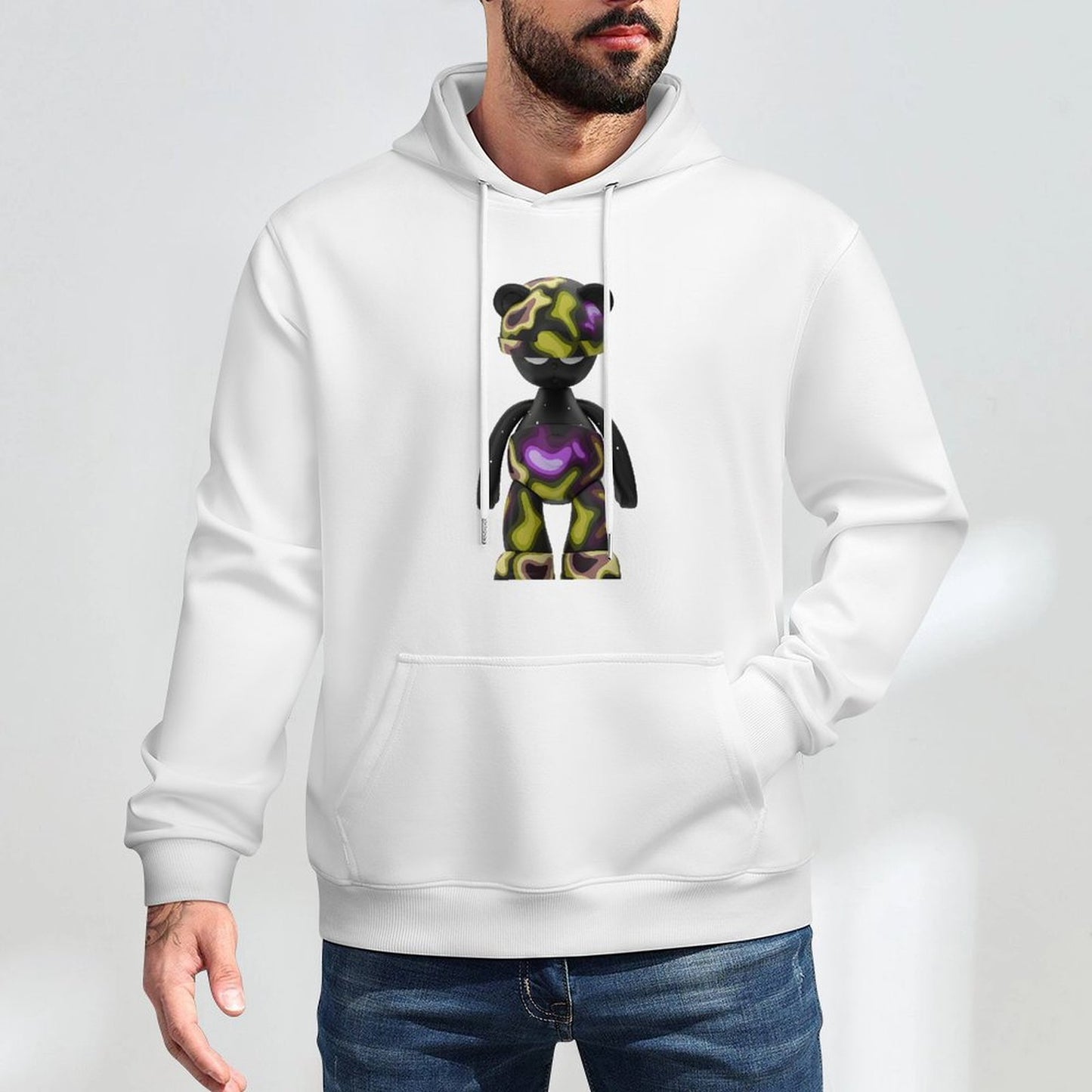 Hoodie Front PatternRelaxed Fit Heavyweight