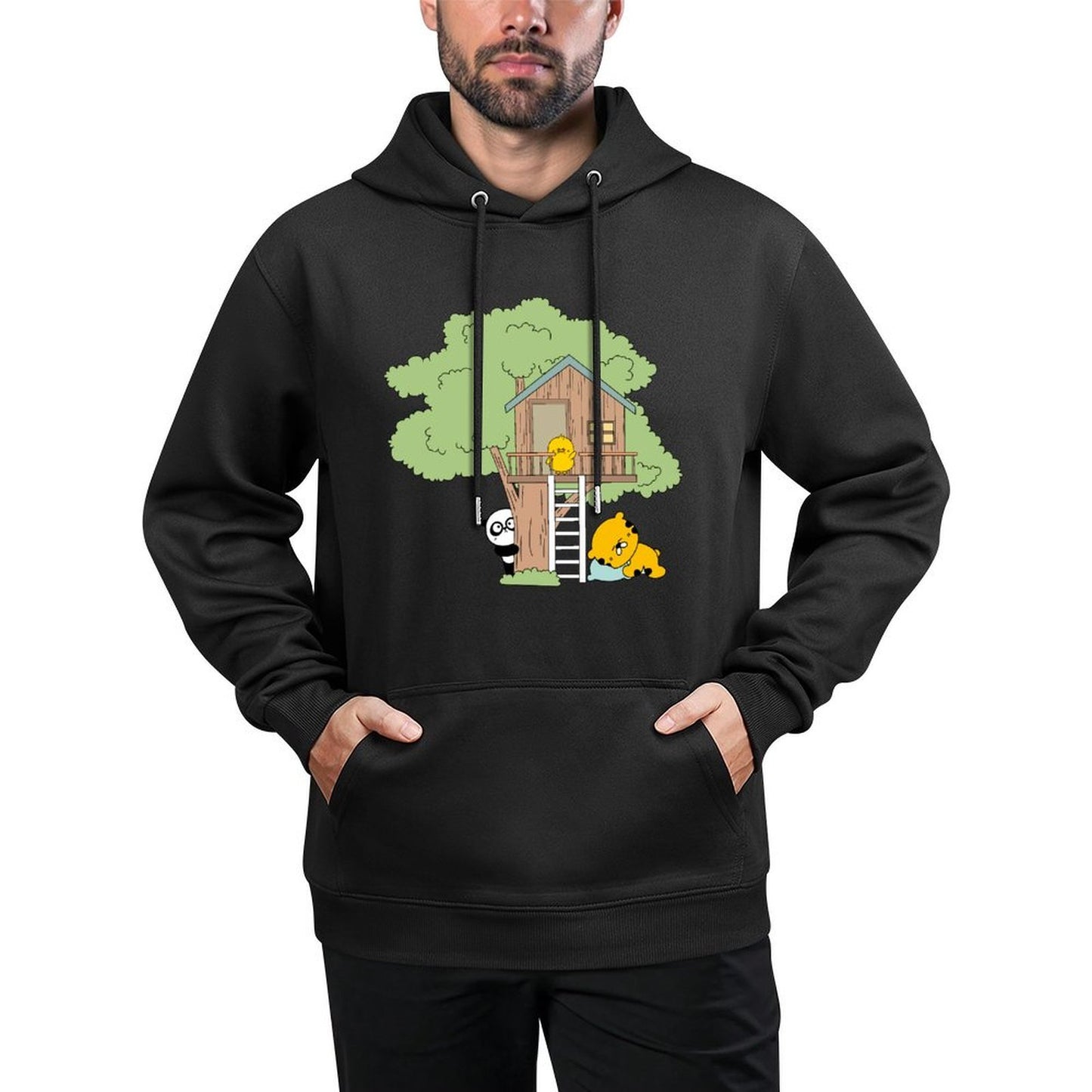 IPBR 250g Hooded Pocket Sweatshirt Front GraphicMen's Hooded  Sweatshirt4000801