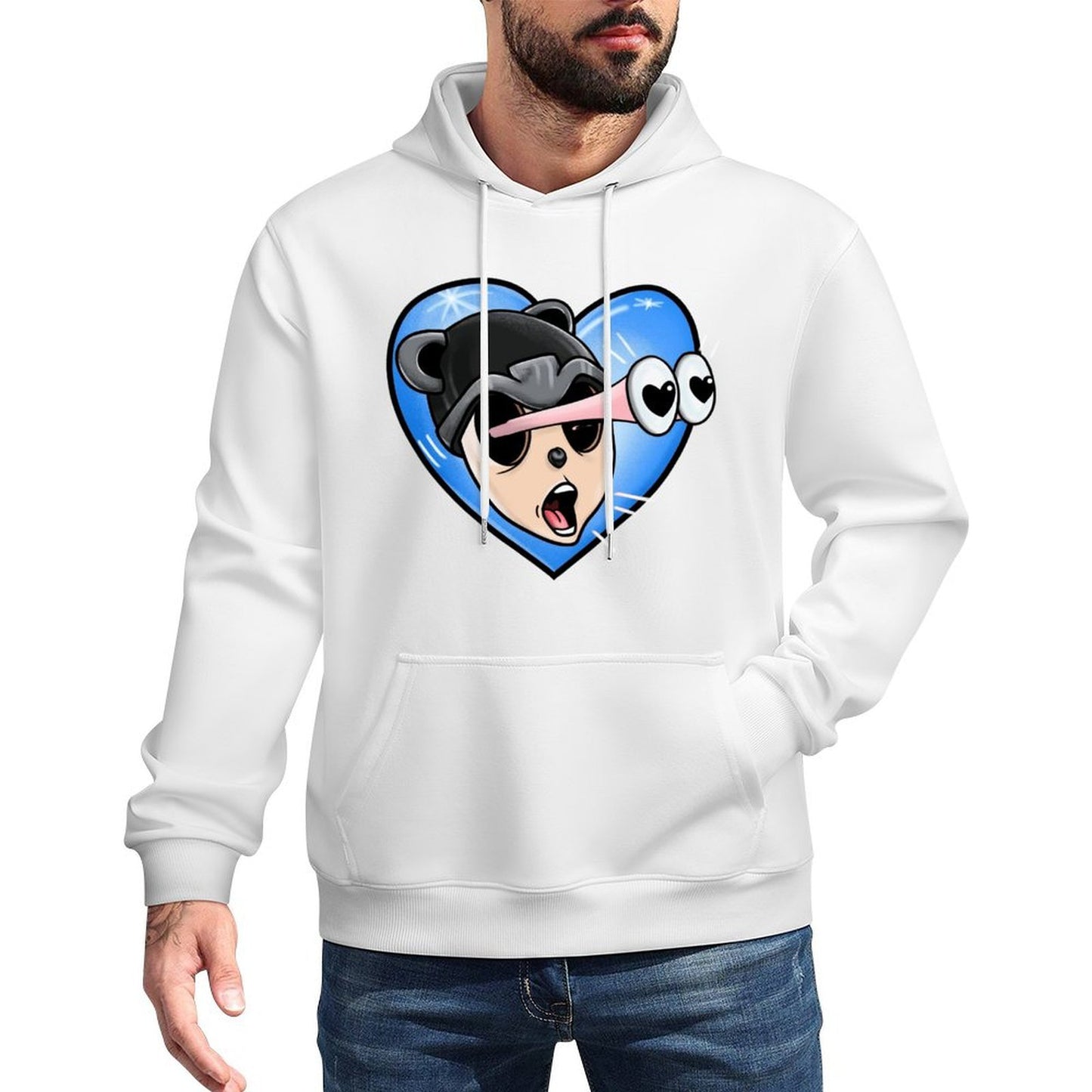 IPIB 250g Hooded Pocket Sweatshirt Front GraphicMen's Hooded  Sweatshirt6000048-3