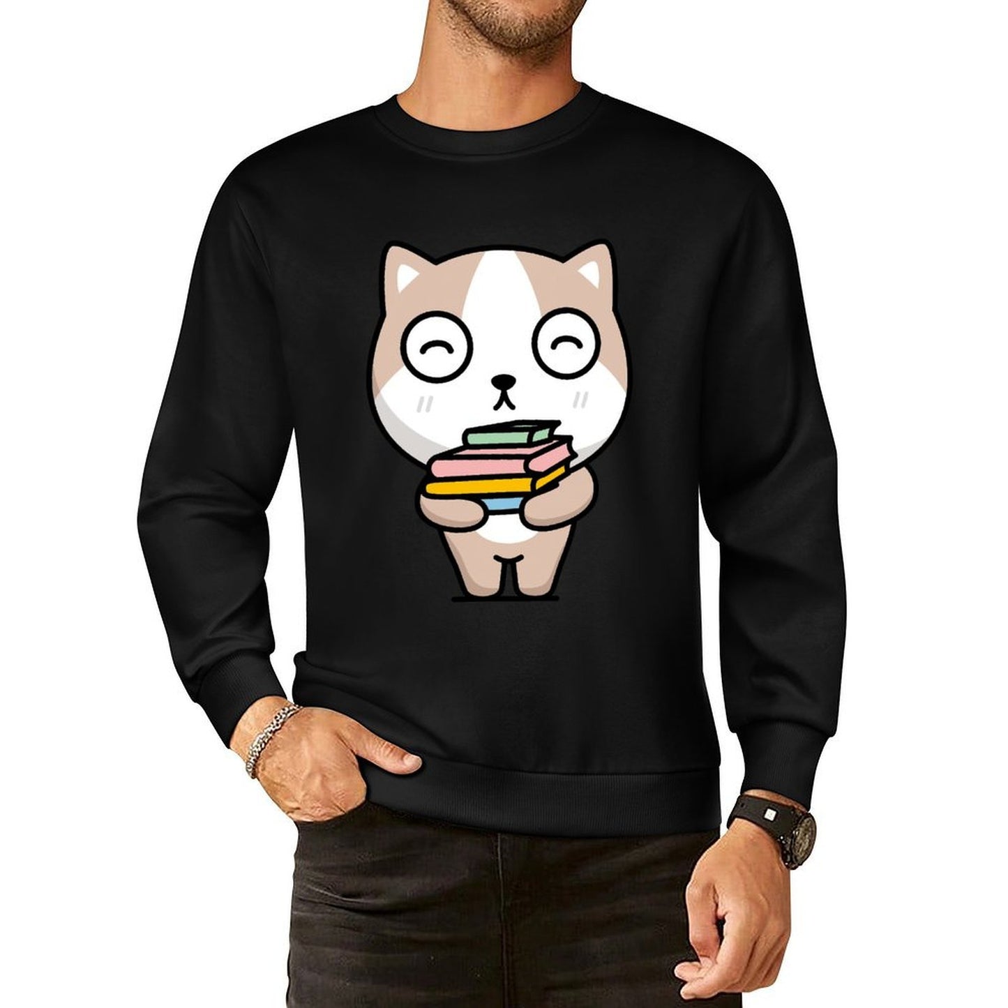 IPBR 250g Crew Neck Long Sleeve Sweatshirt Front GraphicCrew Neck Long Sleeve Sweatshirt4000107