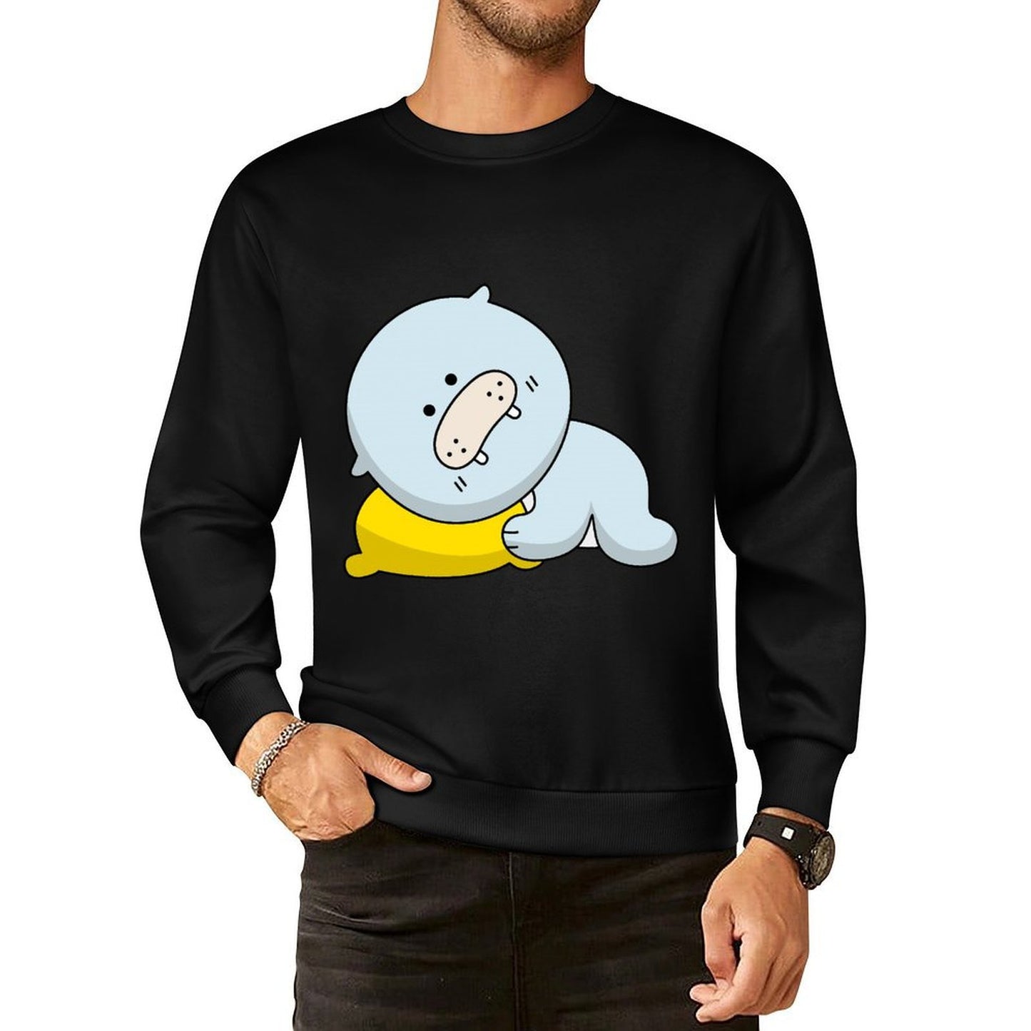 Front Patterned Long Sleeve TopOutdoor EssentialFit