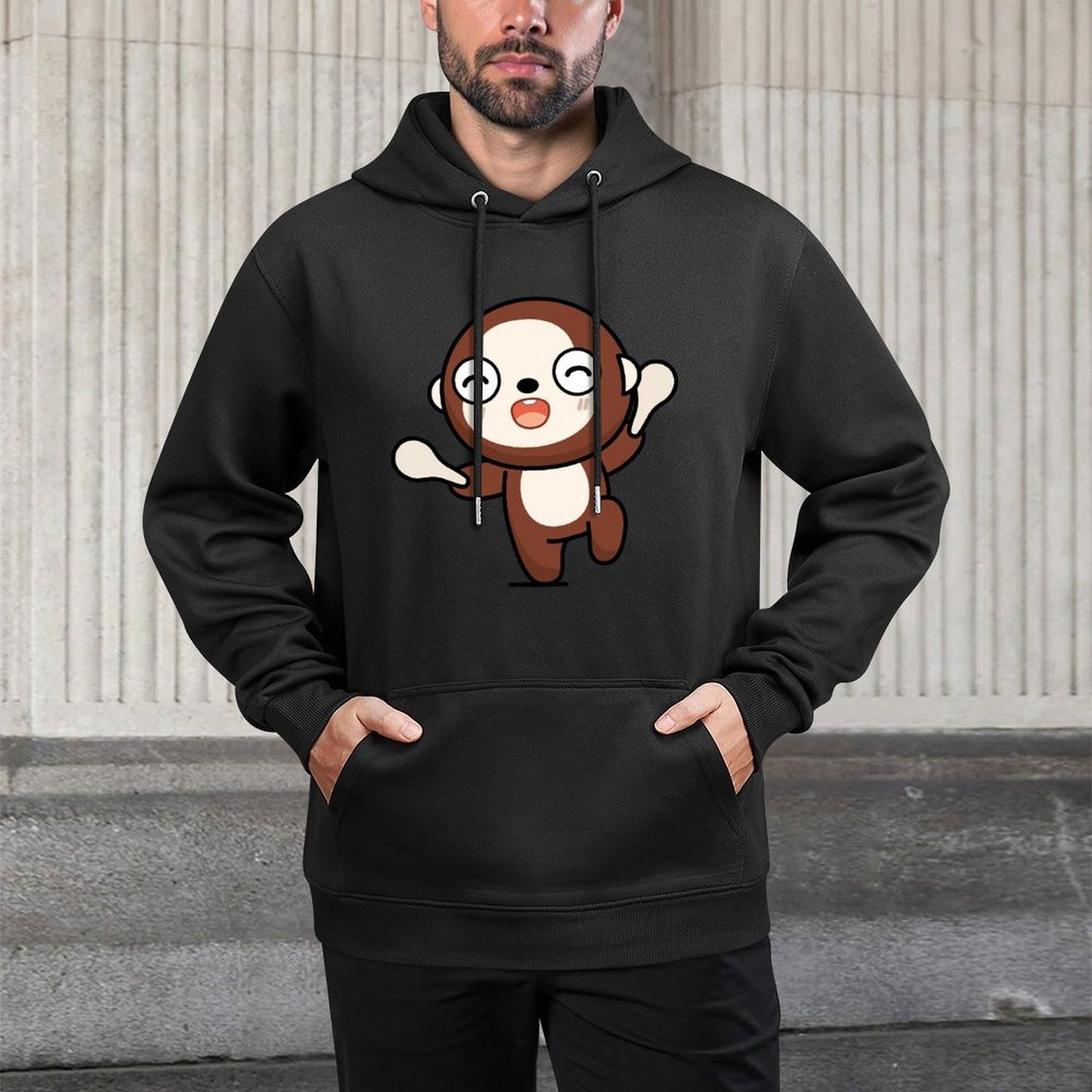IPBR 250g Hooded Pocket Sweatshirt Front GraphicMen's Hooded  Sweatshirt4000238