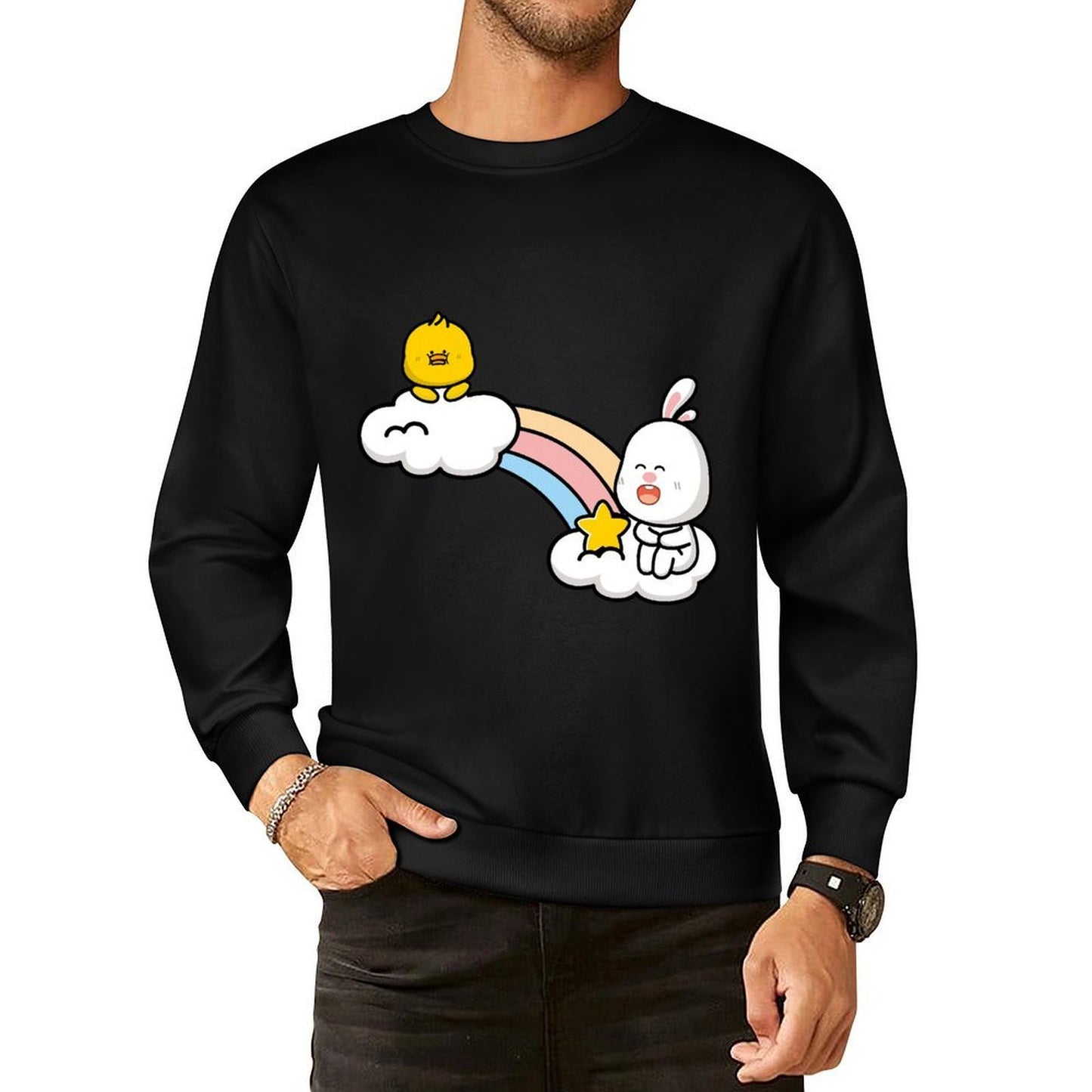 IPBR 250g Crew Neck Long Sleeve Sweatshirt Front GraphicCrew Neck Long Sleeve Sweatshirt4001395
