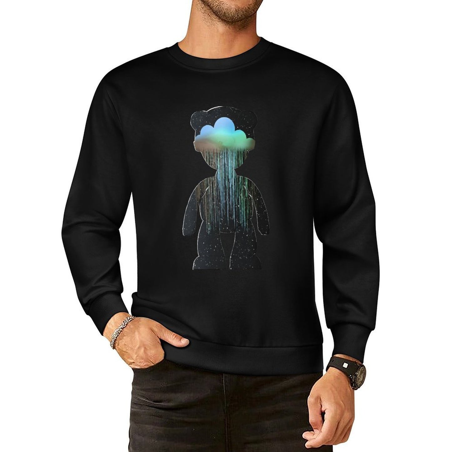 IPIB 250g Crew Neck Long Sleeve Sweatshirt Front GraphicCrew Neck Long Sleeve Sweatshirt6000136-2