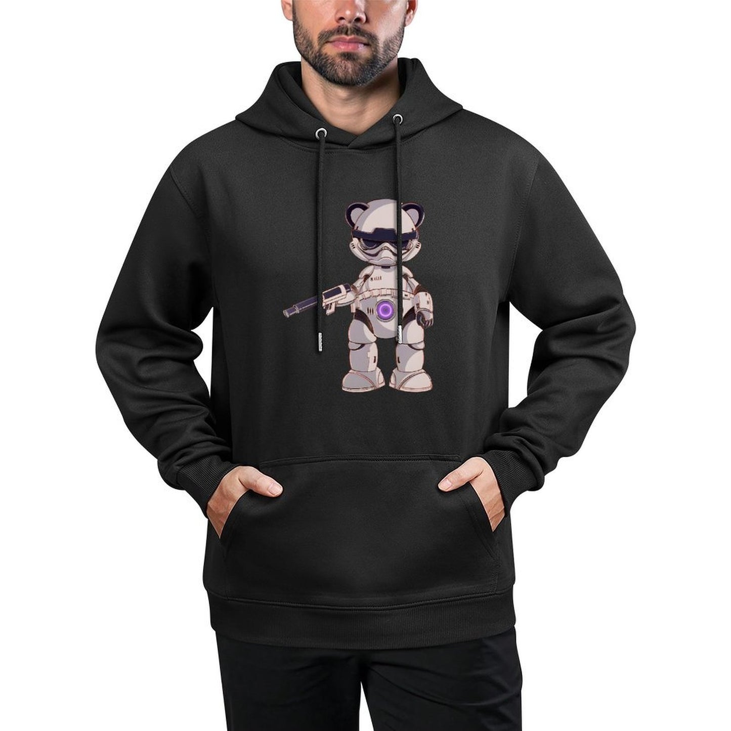 IPIB 250g Hooded Pocket Sweatshirt Front GraphicMen's Hooded  Sweatshirt6000060-1