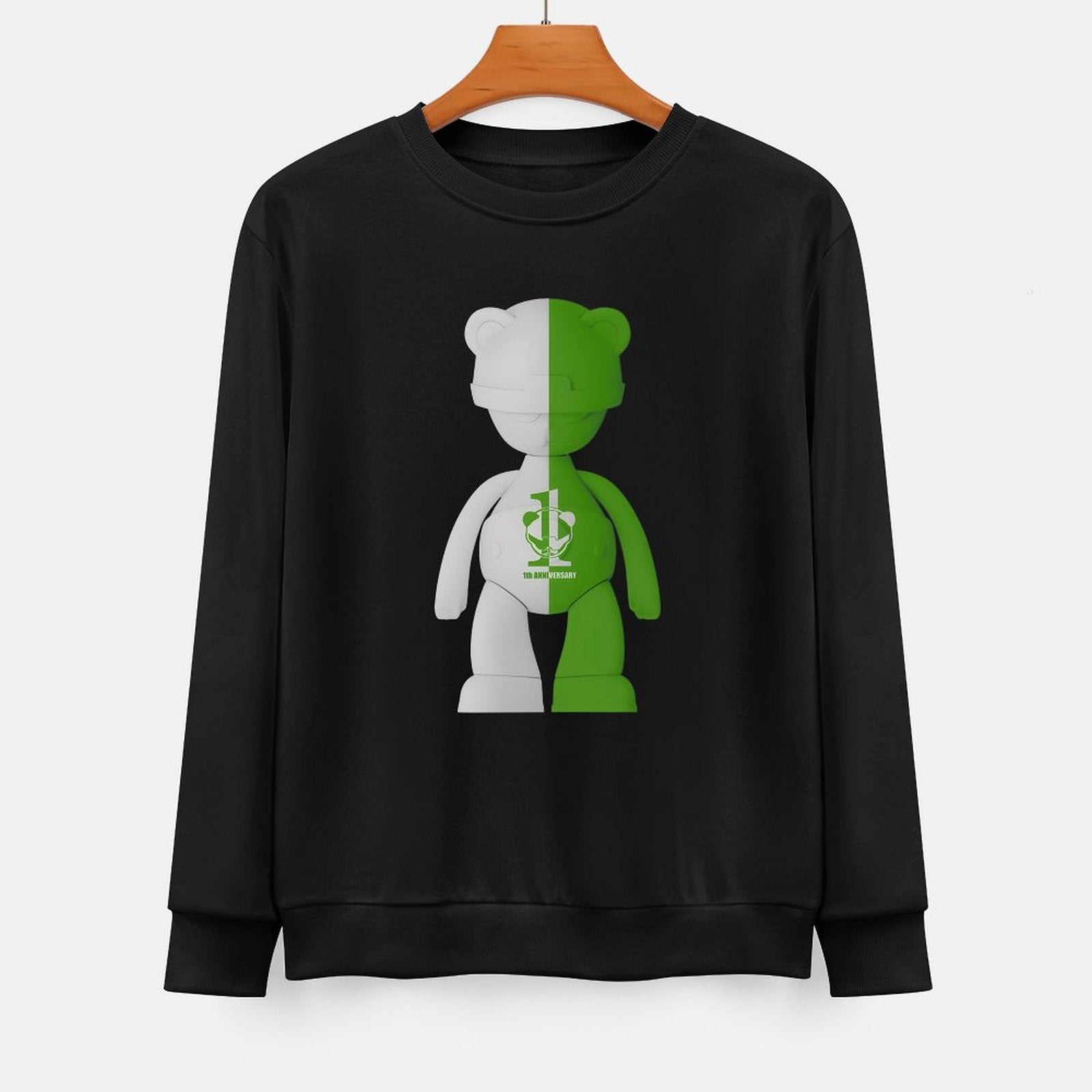 Long Sleeve With Front PatternOversized Shrink-Resistant