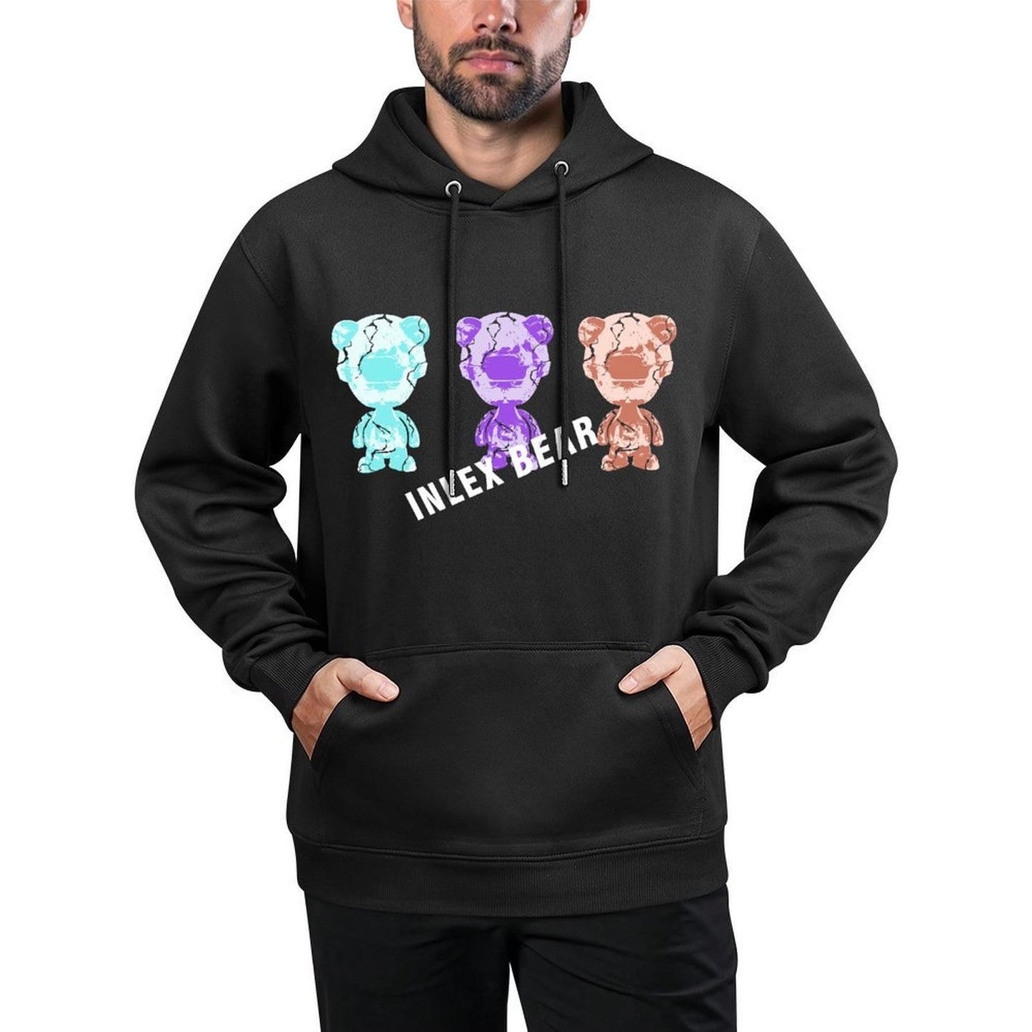 IPIB 250g Hooded Pocket Sweatshirt Front GraphicMen's Hooded  Sweatshirt6000050-6