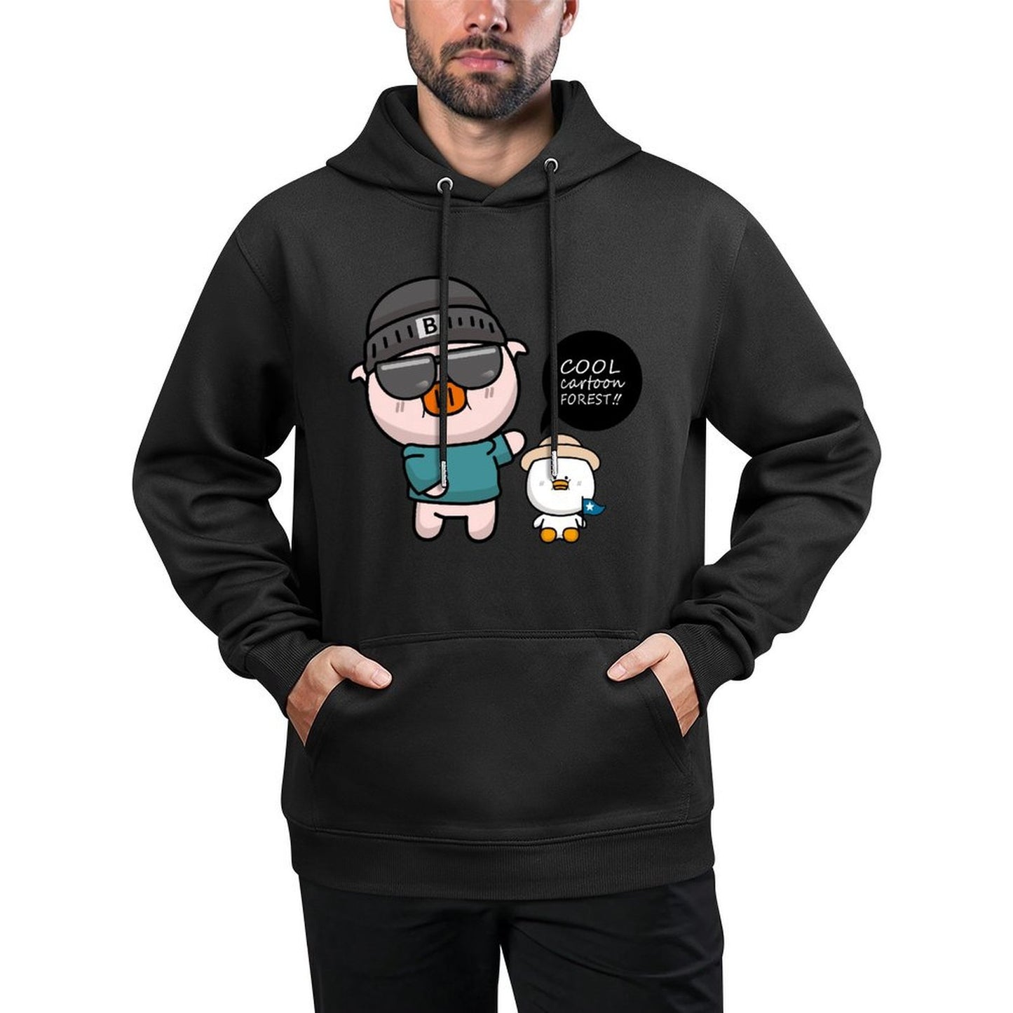 IPBR 250g Hooded Pocket Sweatshirt Front GraphicMen's Hooded  Sweatshirt4001268