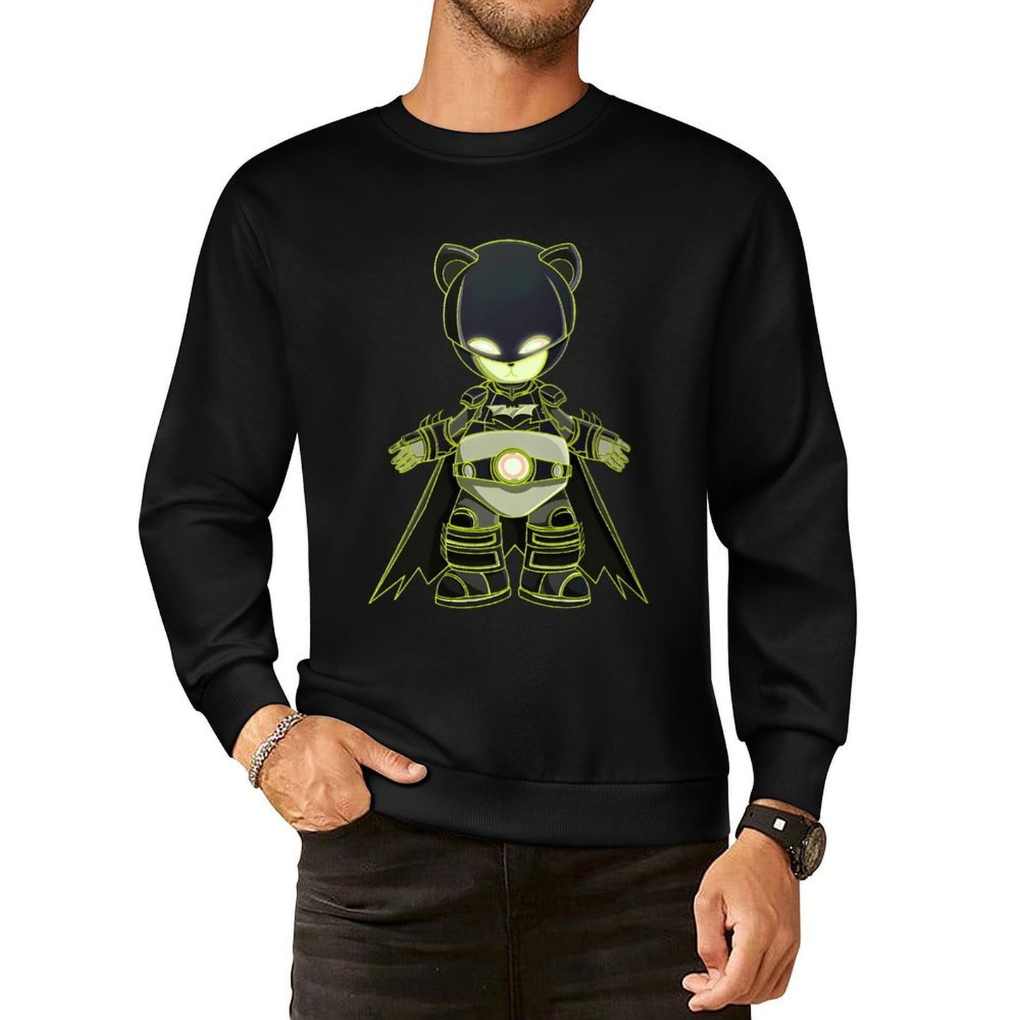 IPIB 250g Crew Neck Long Sleeve Sweatshirt Front GraphicCrew Neck Long Sleeve Sweatshirt6000063-6