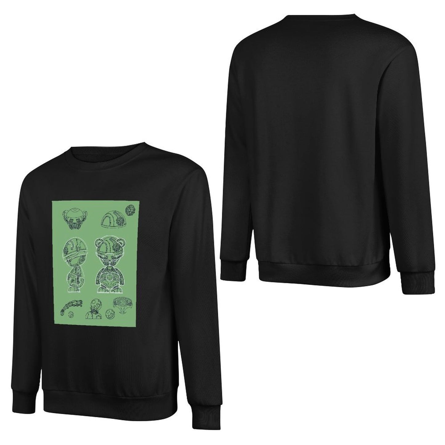 IPIB 250g Crew Neck Long Sleeve Sweatshirt Front GraphicCrew Neck Long Sleeve Sweatshirt6000008-2
