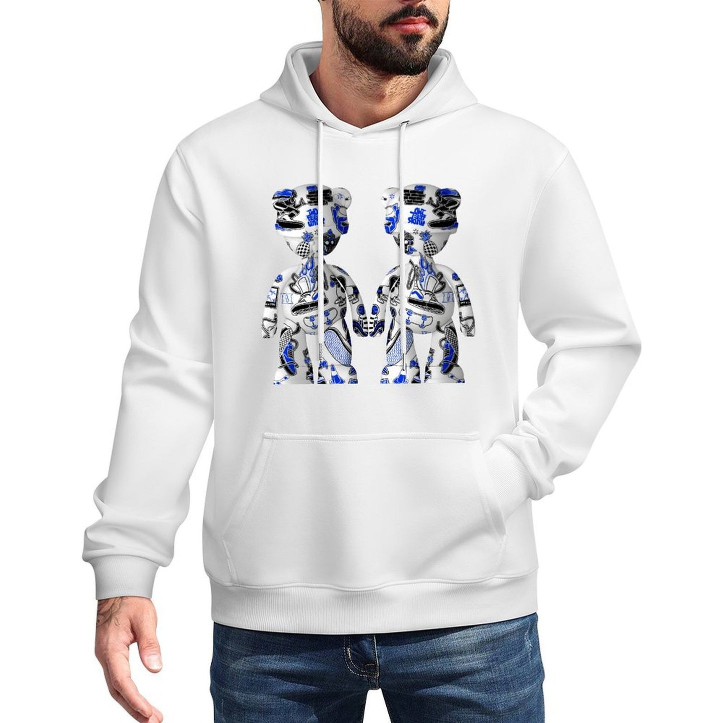 IPIB 250g Hooded Pocket Sweatshirt Front GraphicMen's Hooded  Sweatshirt6000085-2