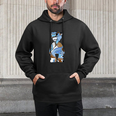 IPIB 250g Hooded Pocket Sweatshirt Front GraphicMen's Hooded  Sweatshirt6000046-2