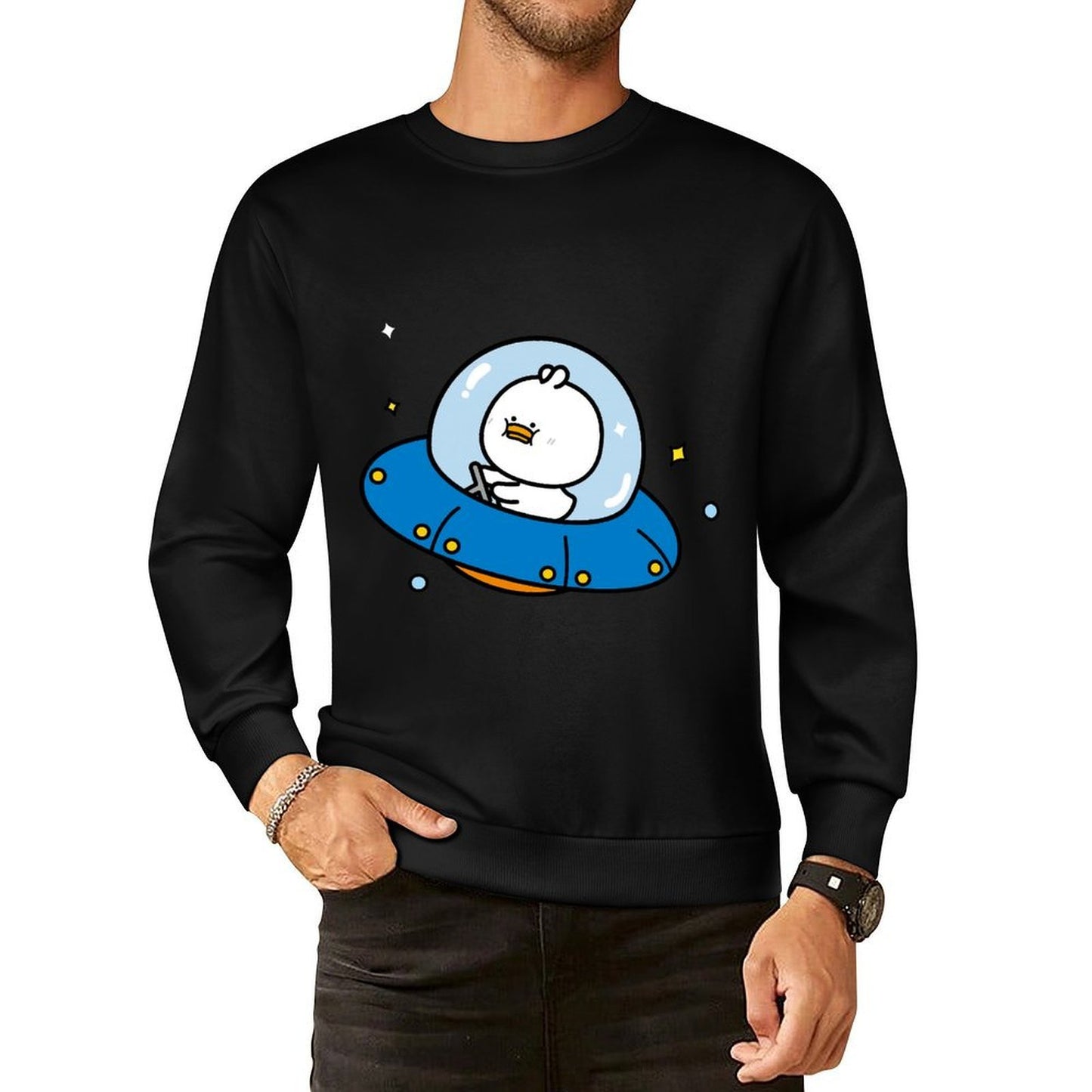 Front Patterned Long Sleeve TopOutdoor DailyFit